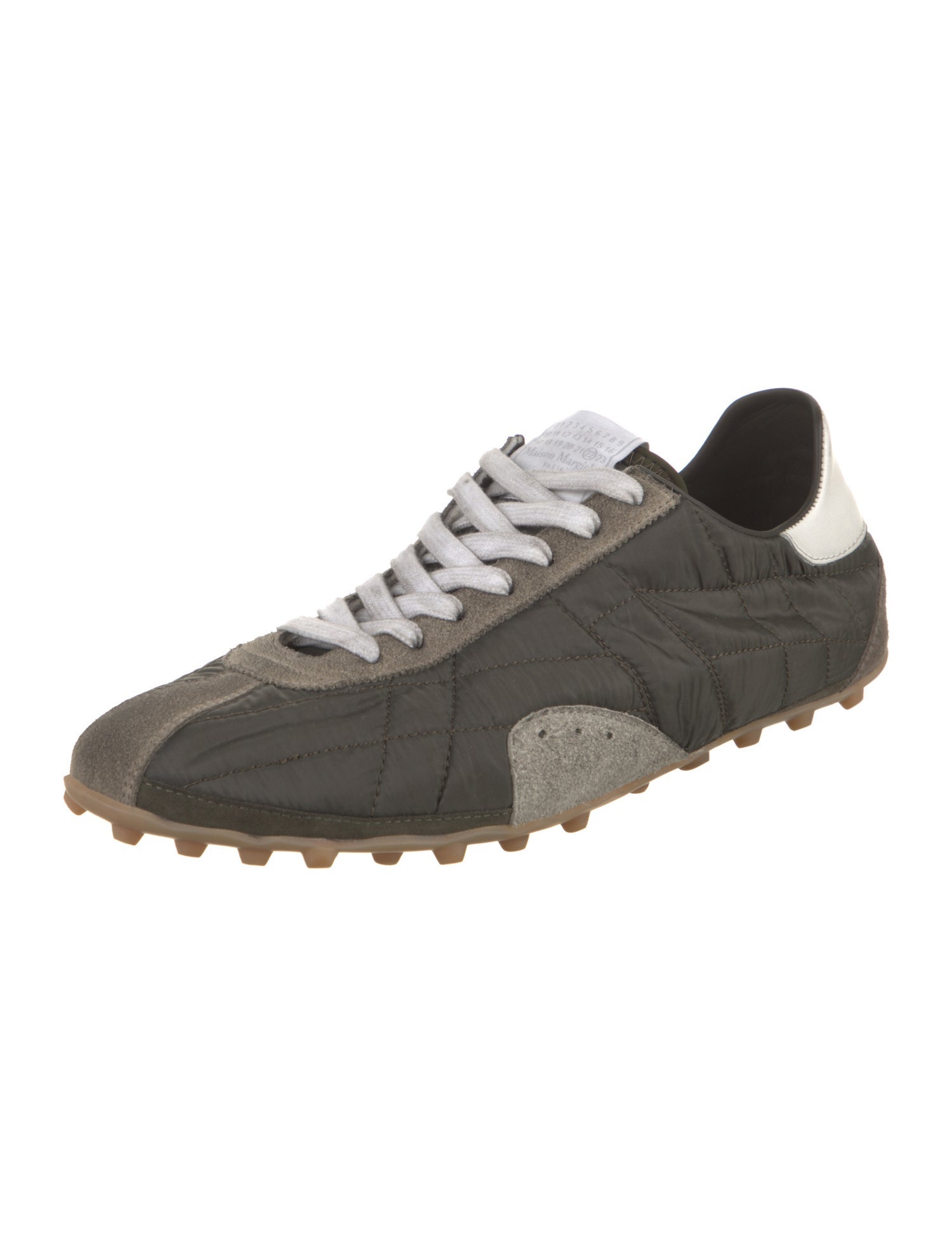 Maison Margiela Nylon Colorblock Pattern Sneakers