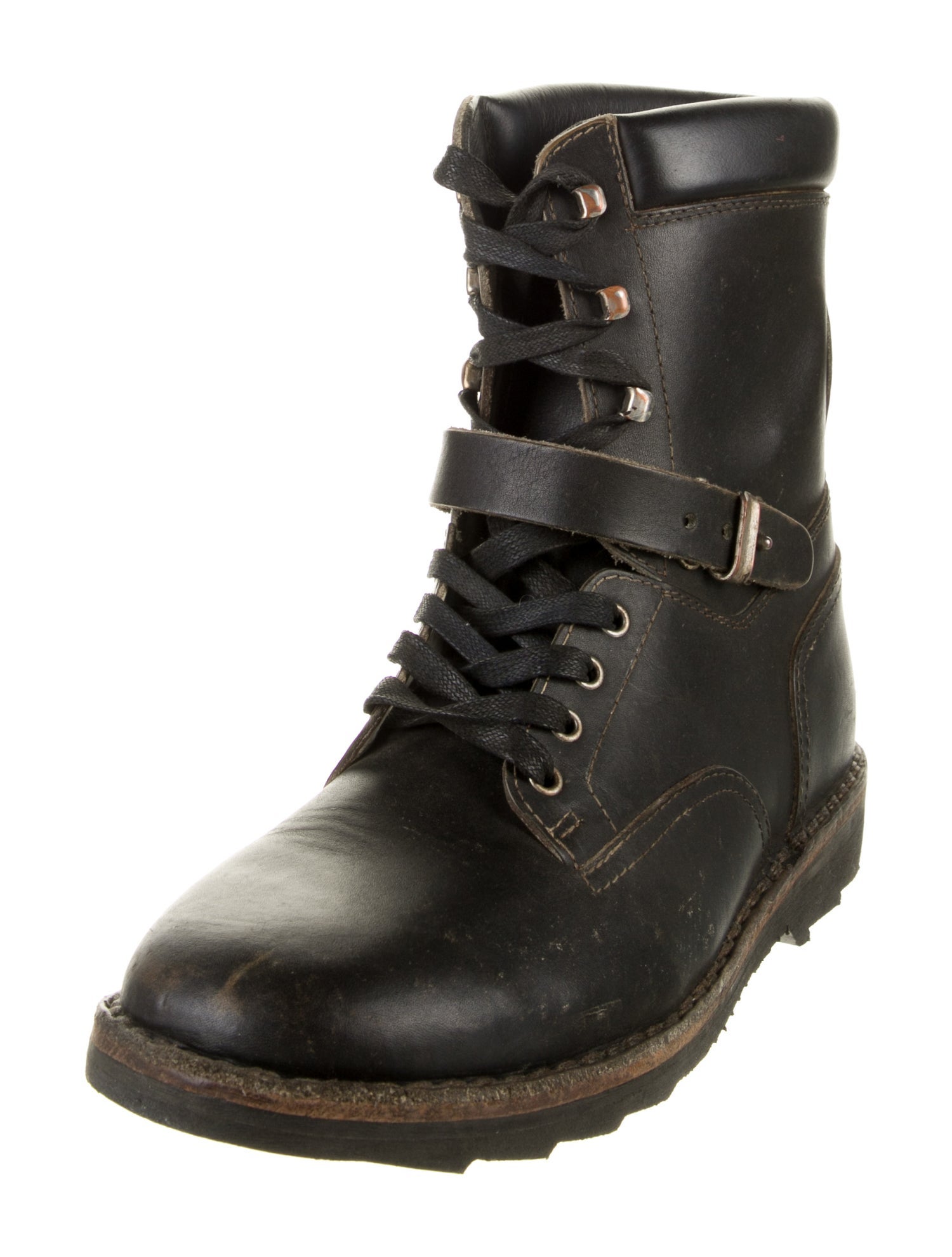 Maison Margiela Leather Combat Boots