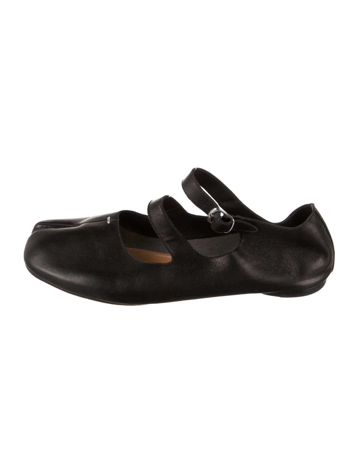 Maison Margiela Leather Mary Jane Flats
