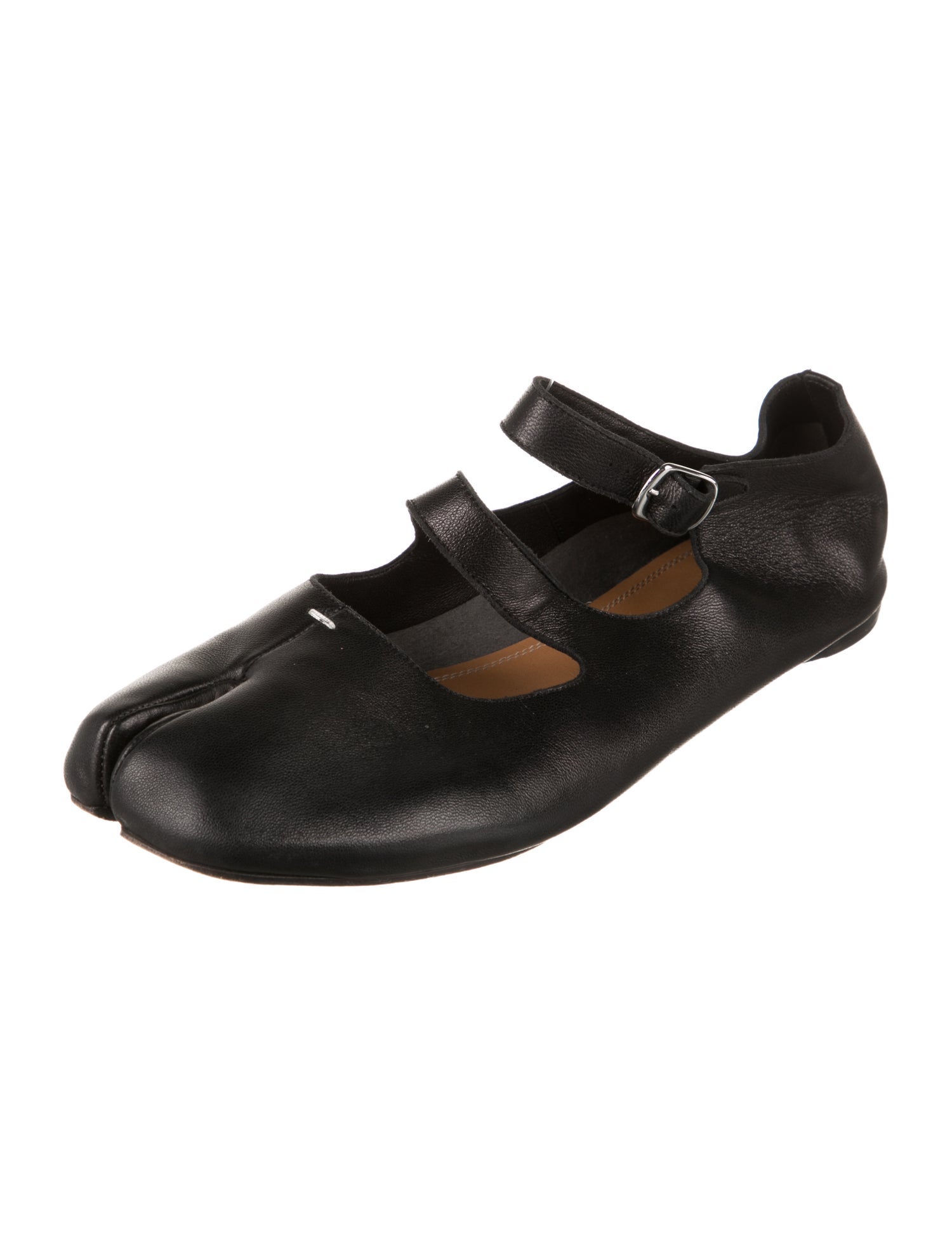 Maison Margiela Leather Mary Jane Flats