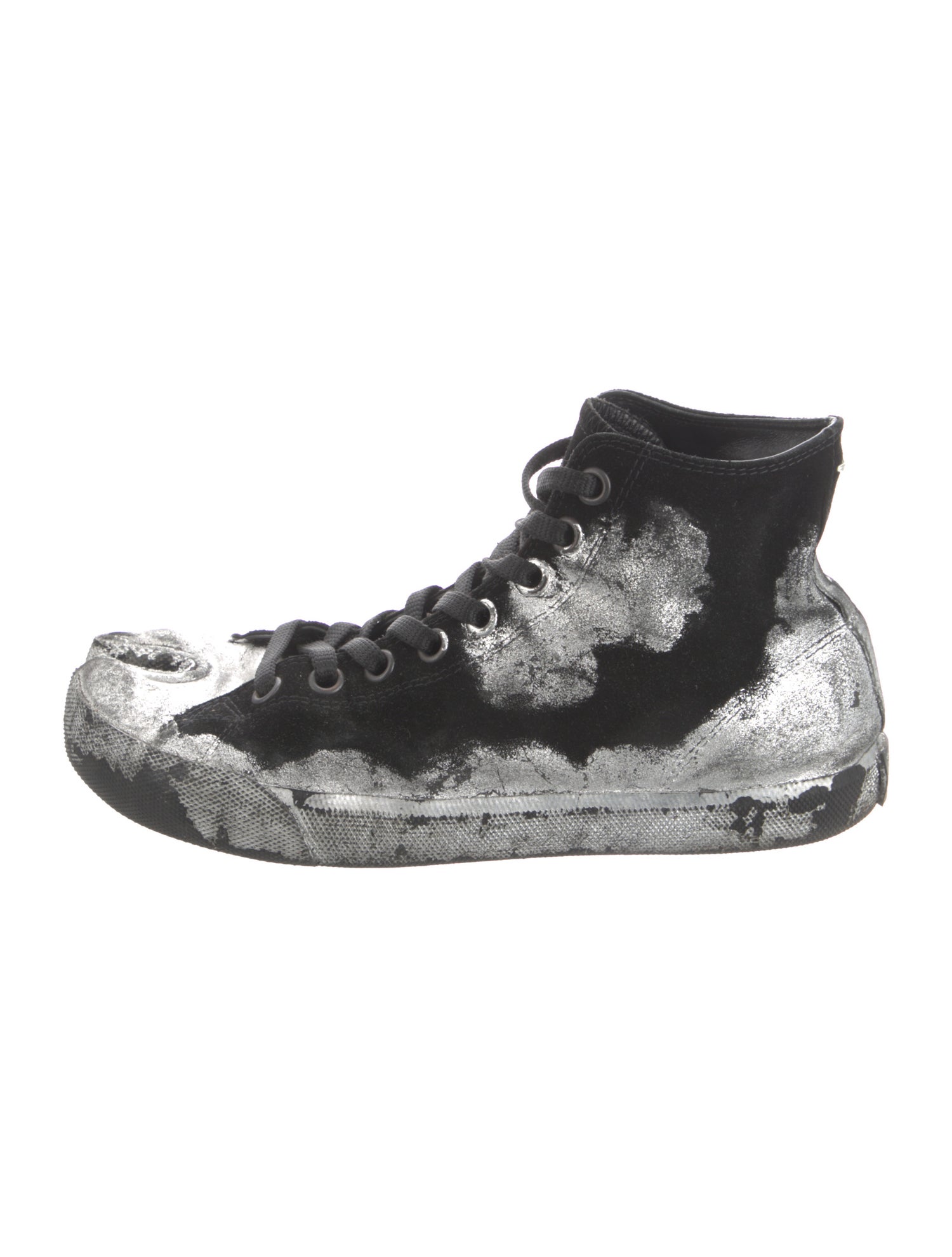 Maison Margiela Suede Printed Sneakers