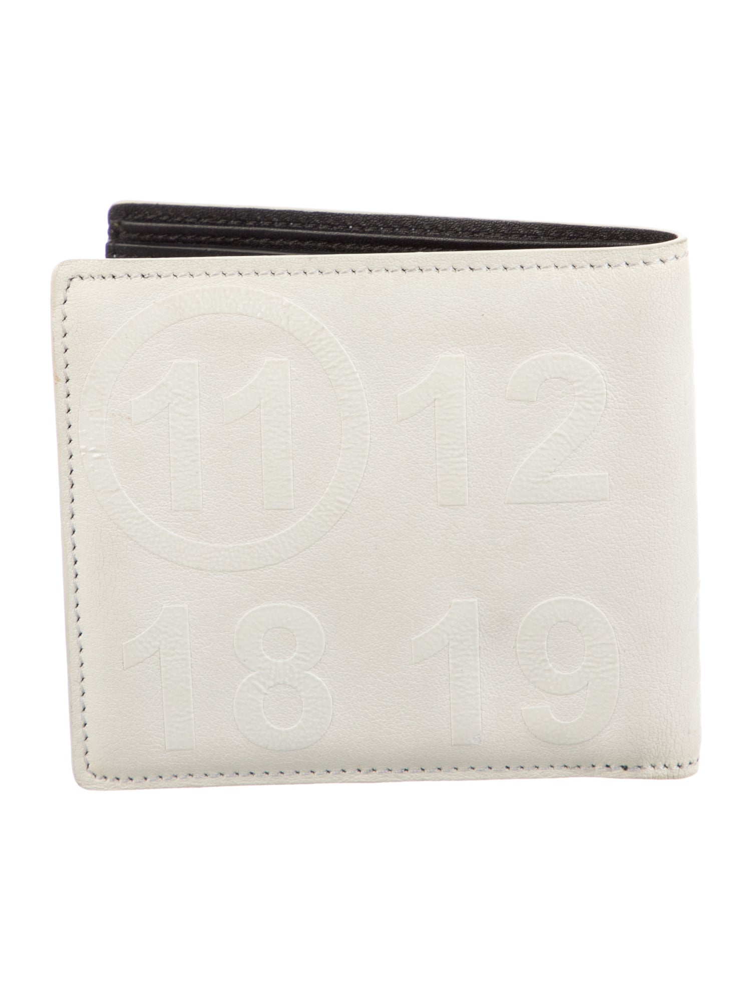 Maison Margiela Leather Printed Bifold Wallet