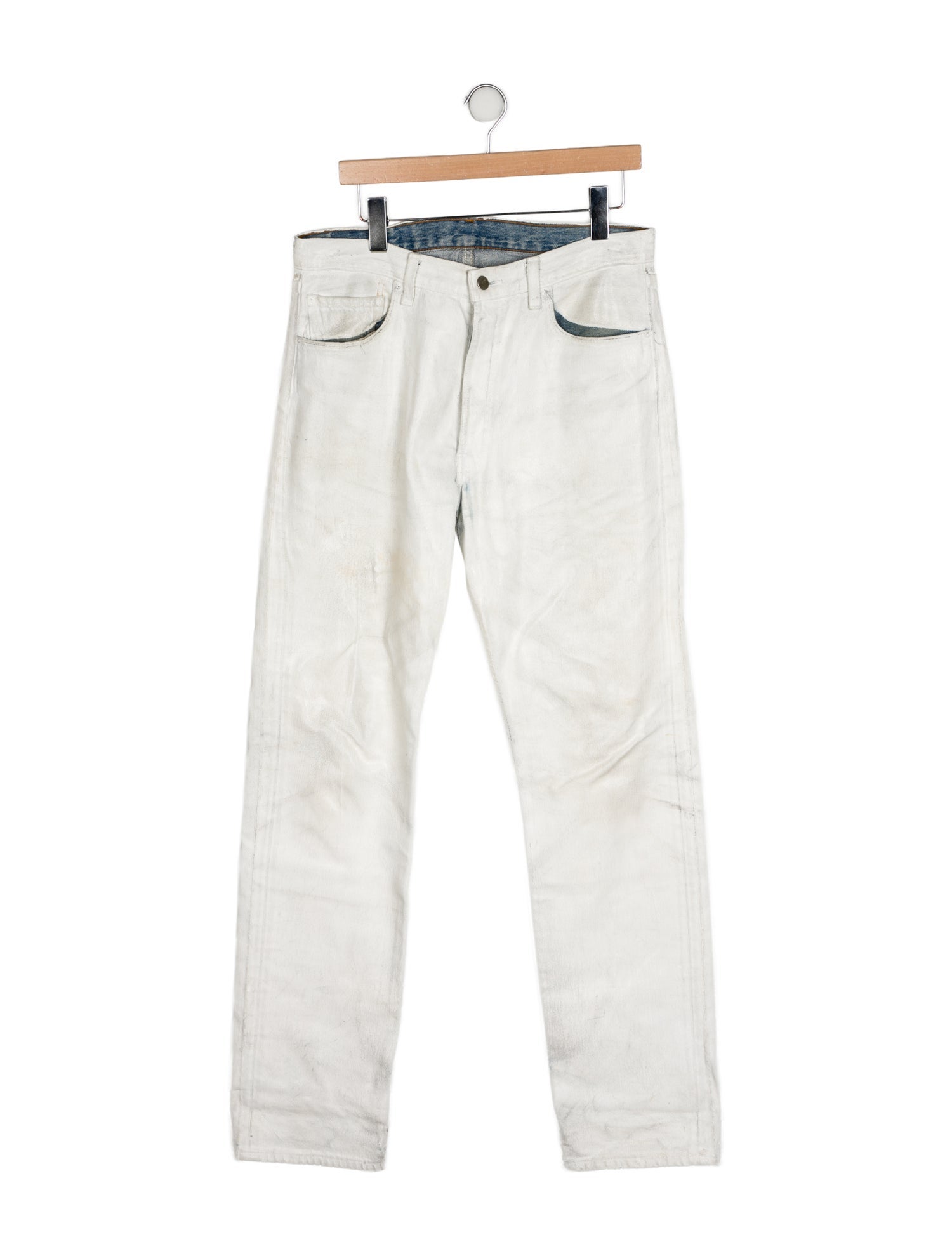 Maison Martin Margiela Vintage Artisanal Painted Straight-Leg Jeans
