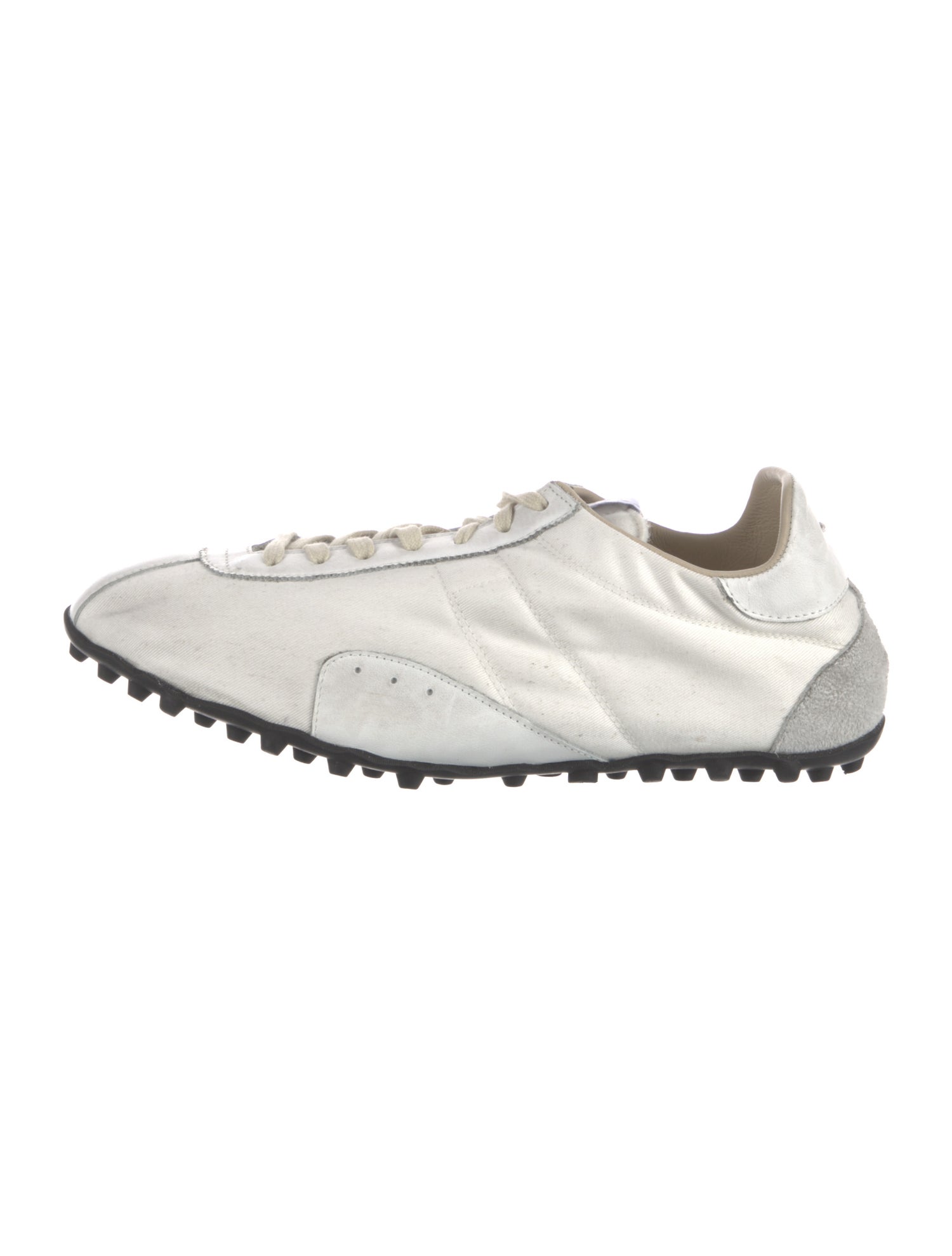 Maison Margiela Canvas Colorblock Pattern Sneakers