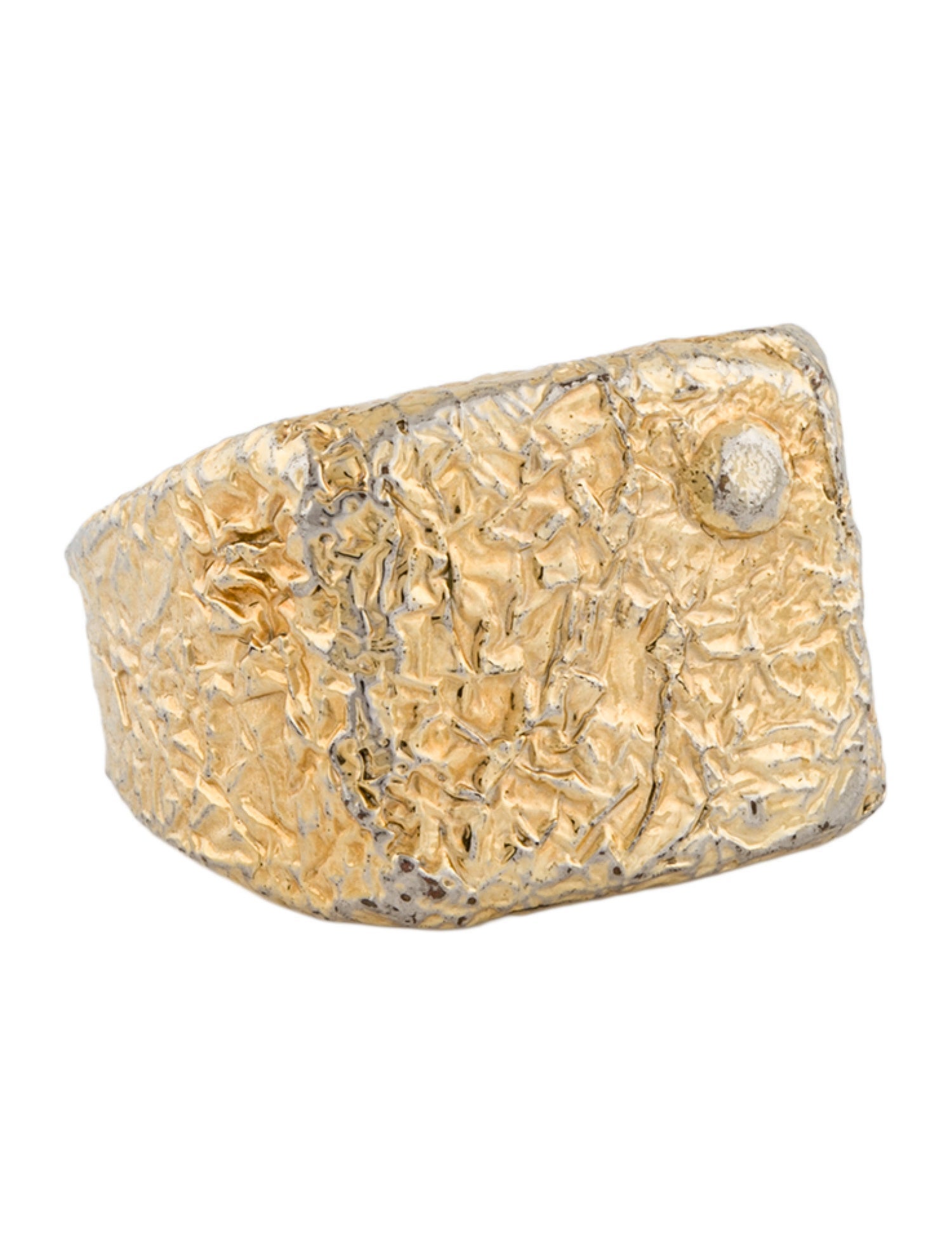 Maison Margiela Textured Signet Ring