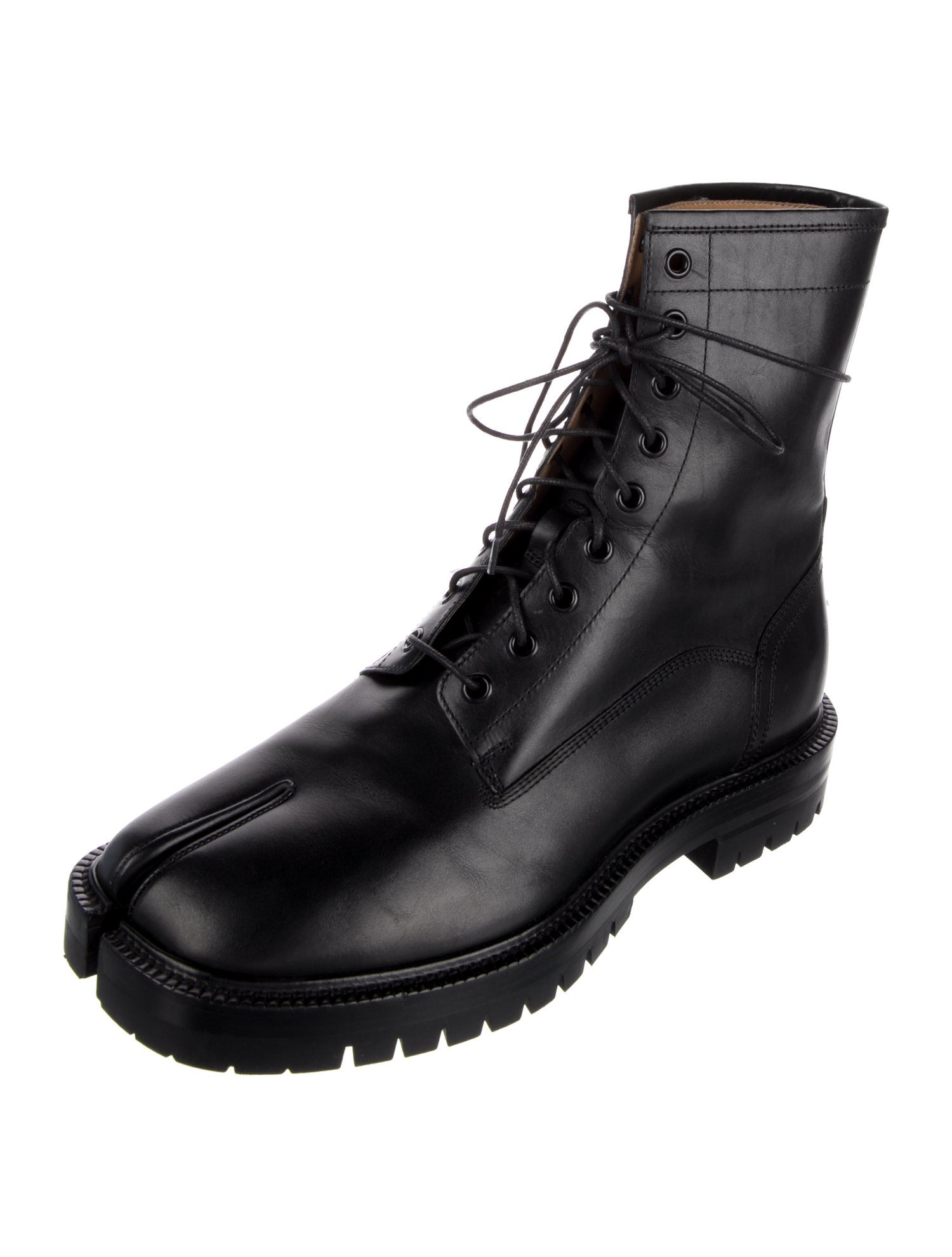 Maison Margiela Leather Combat Boots