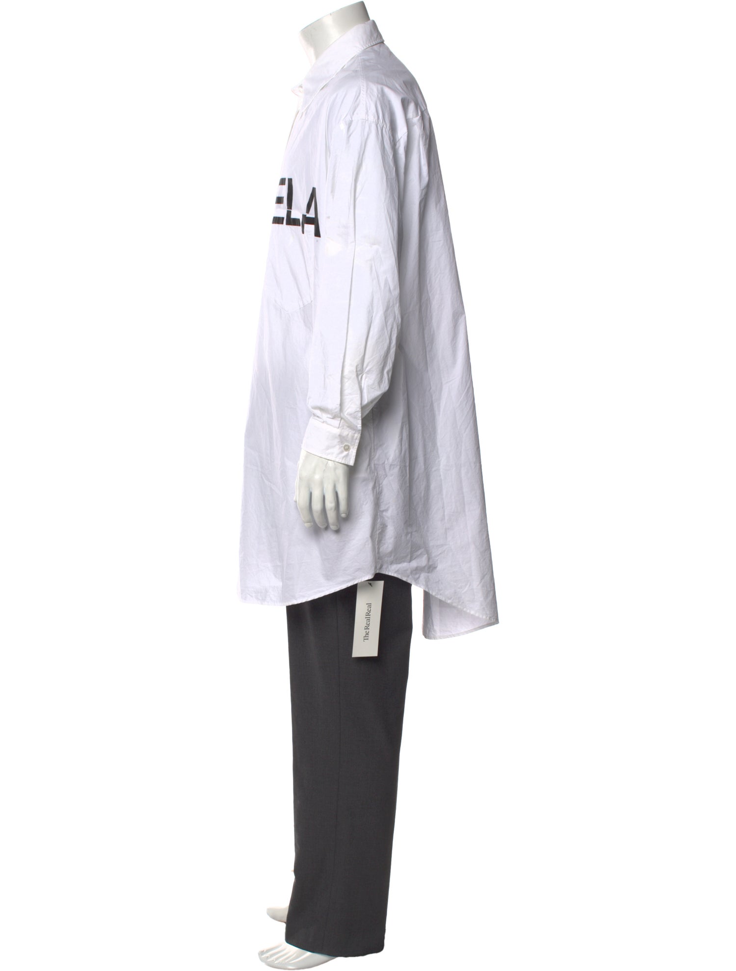 MM6 Maison Margiela 2022 Graphic Print Dress Shirt