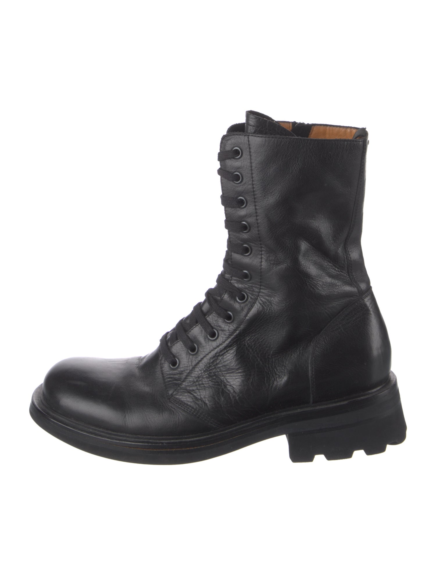 Maison Margiela Leather Combat Boots