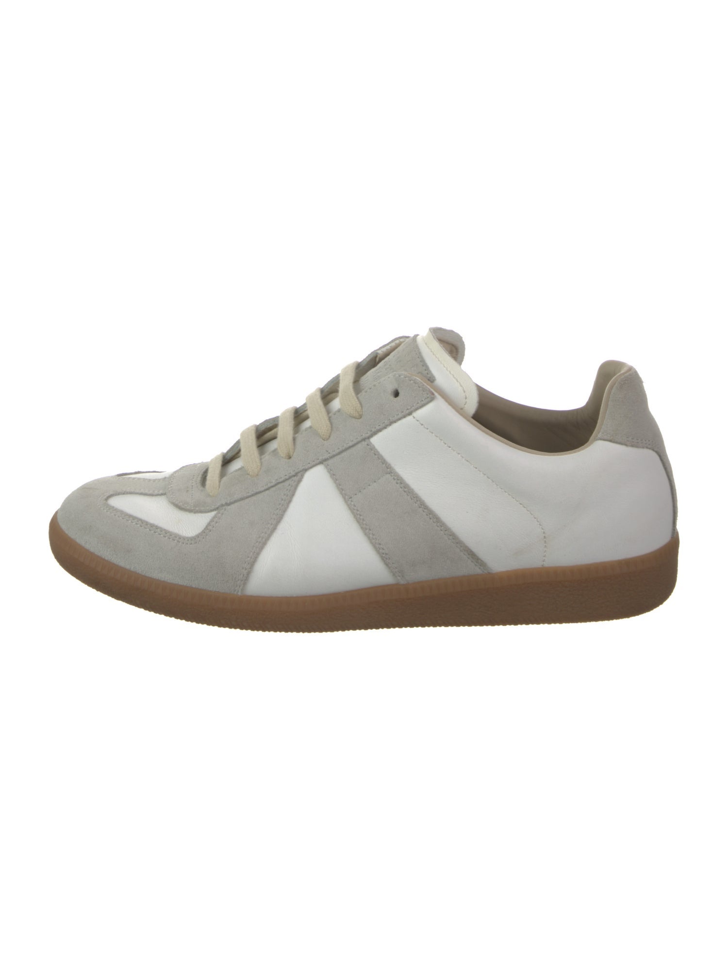 Maison Margiela Leather Printed Sneakers