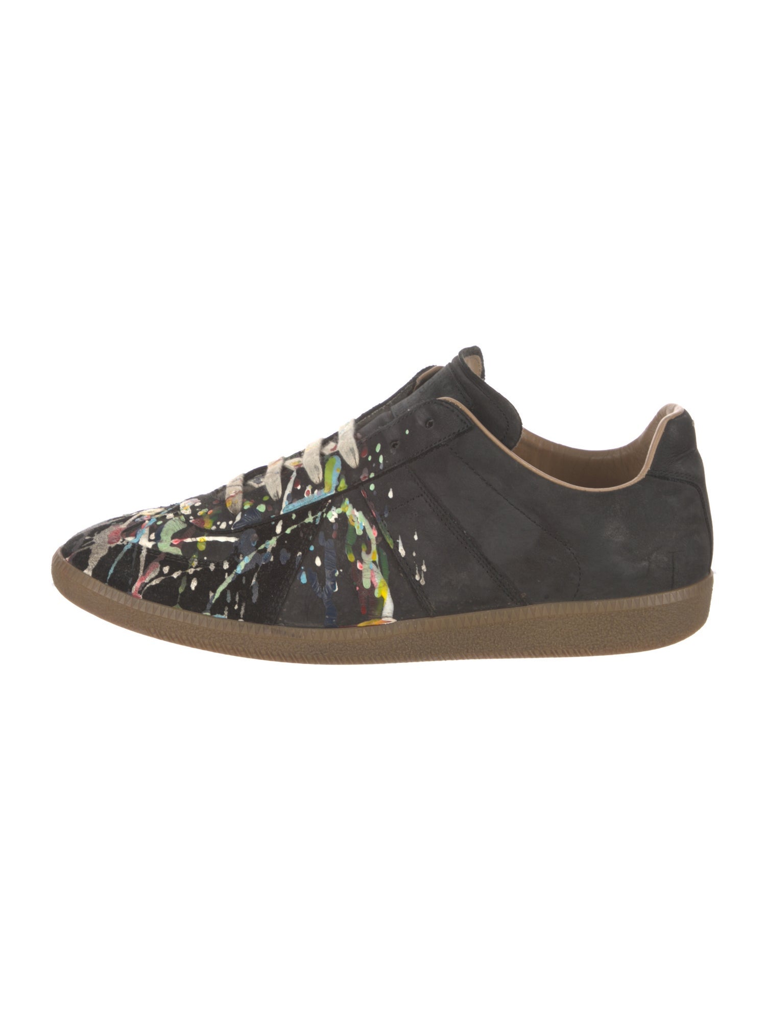 Maison Margiela Suede Printed Sneakers