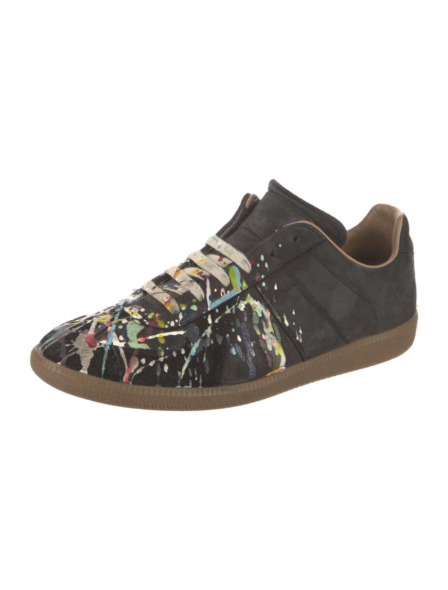 Maison Margiela Suede Printed Sneakers