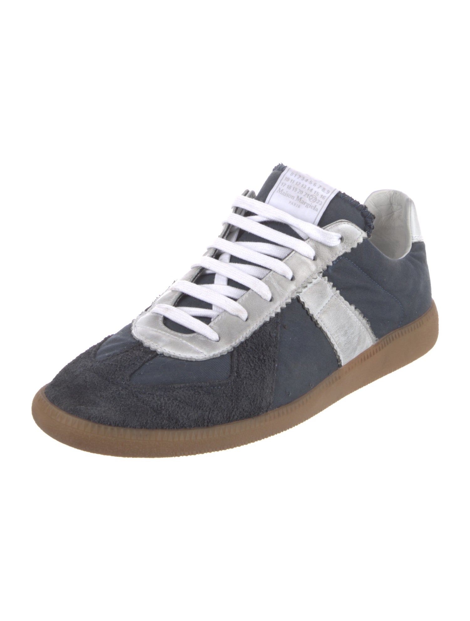 Maison Margiela Suede Printed Sneakers