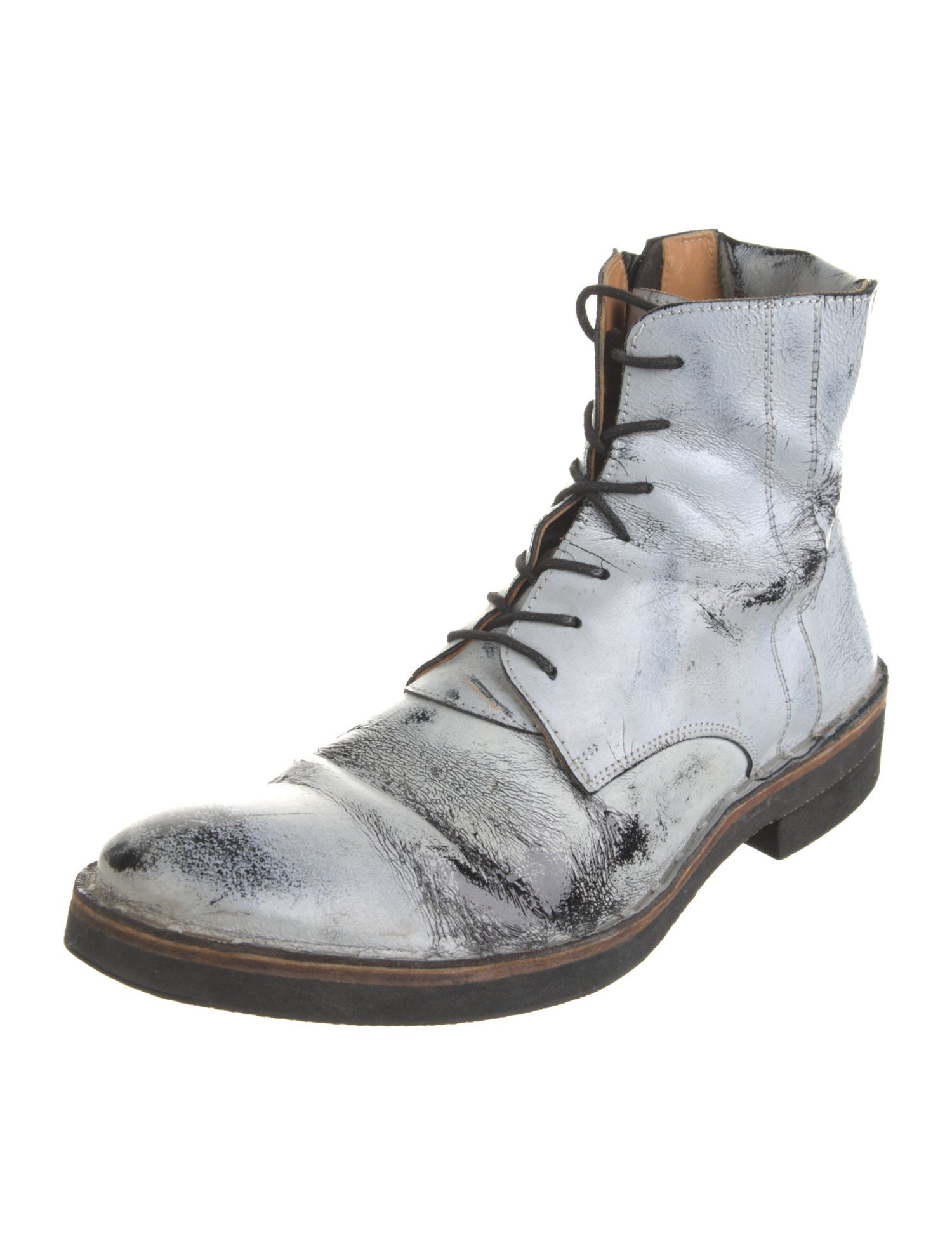 Maison Margiela Leather Lace-Up Boots