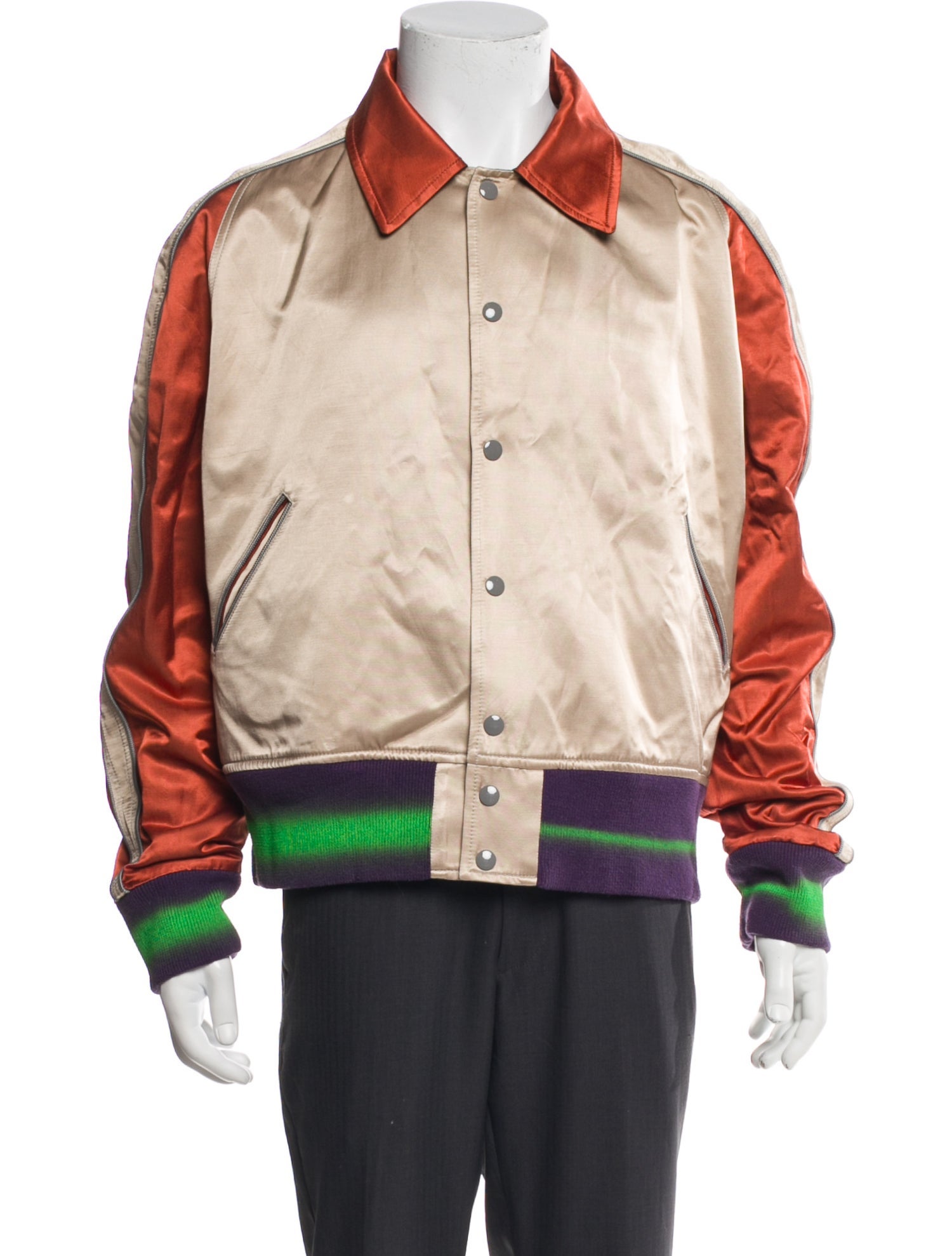 Maison Margiela 2017 Unfinished Letterman Reversible Jacket Bomber Jacket w/ Tags