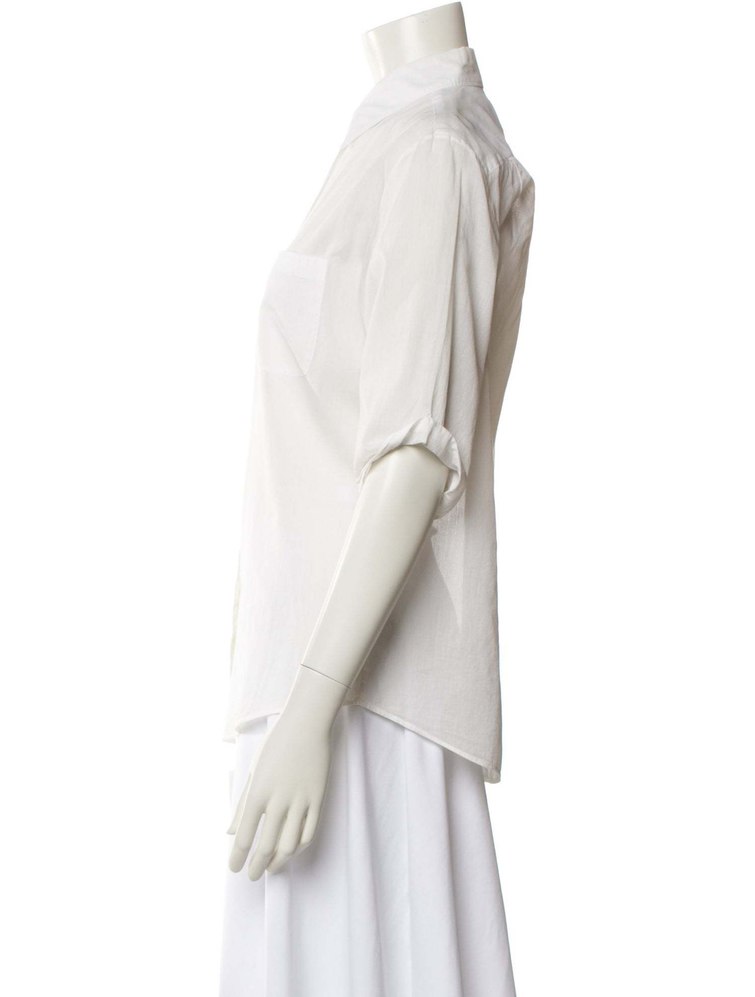 Maison Martin Margiela 2010's Three-Quarter Sleeve Button-Up Top