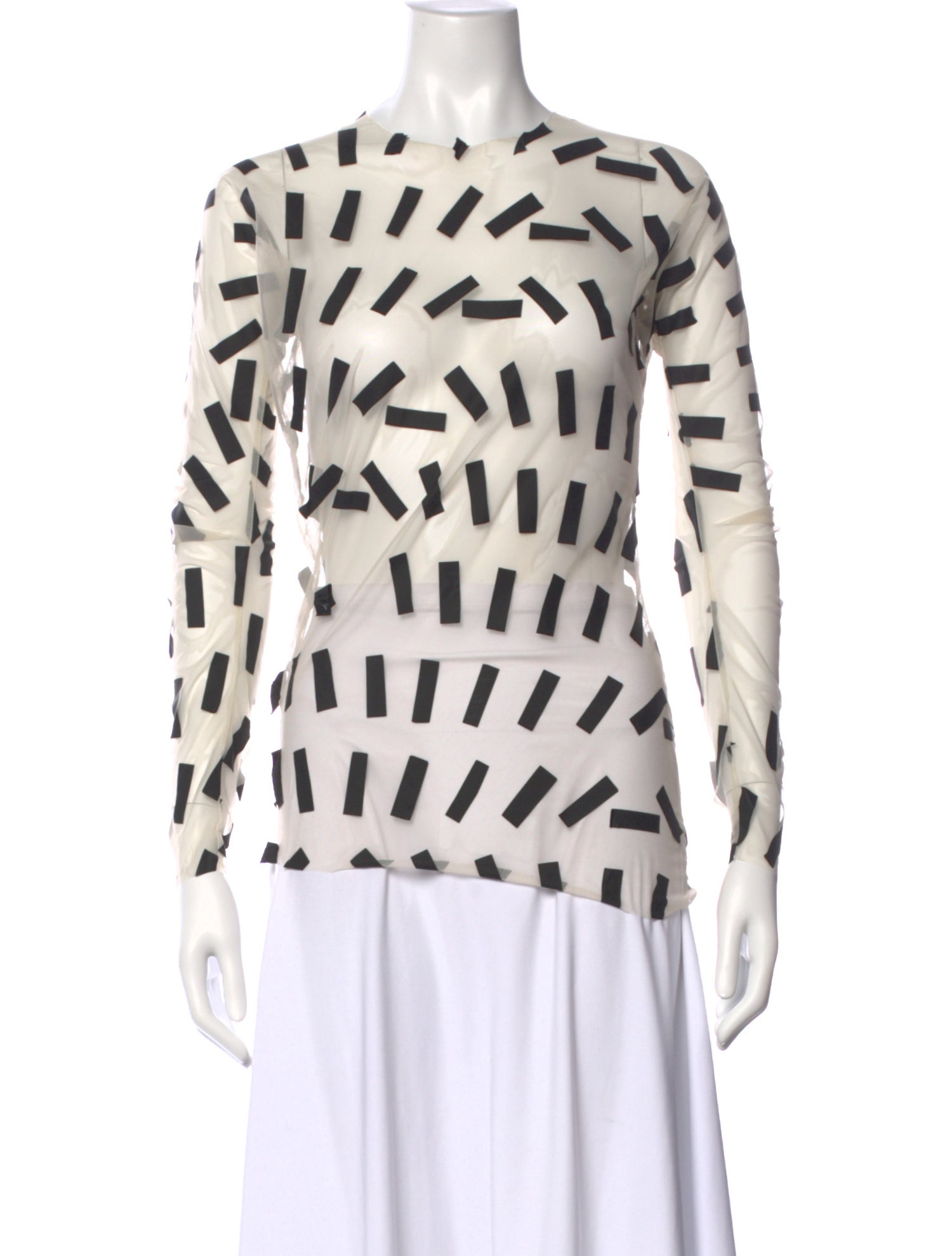 Maison Margiela Graphic Print Crew Neck Top