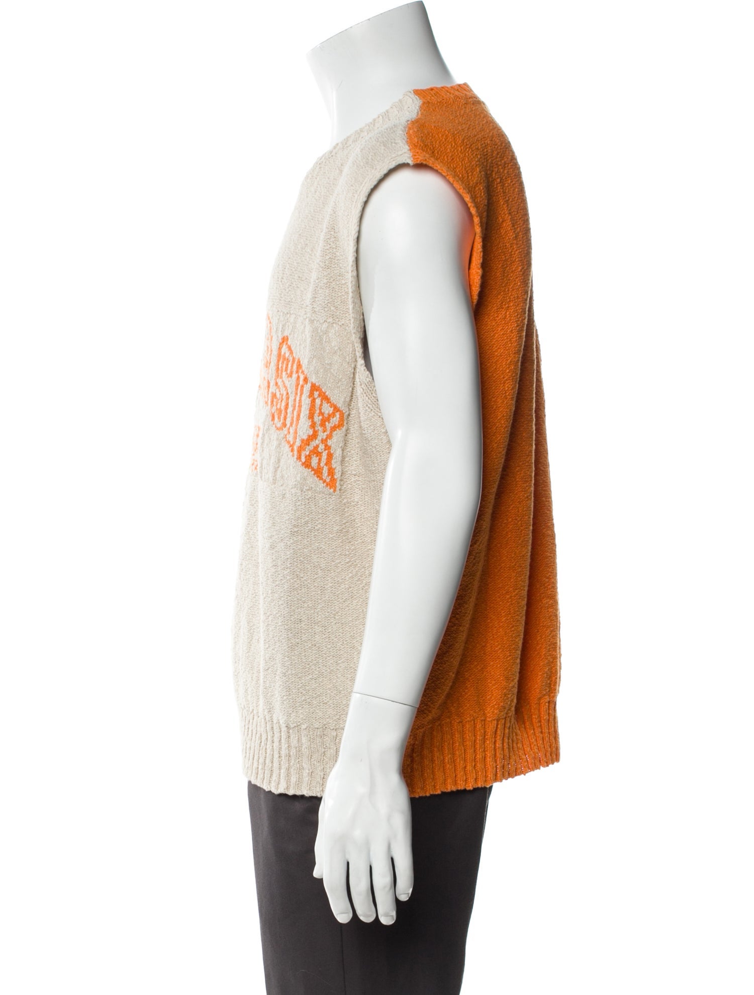 MM6 Maison Margiela 2025 Graphic Print Sweater Vest w/ Tags