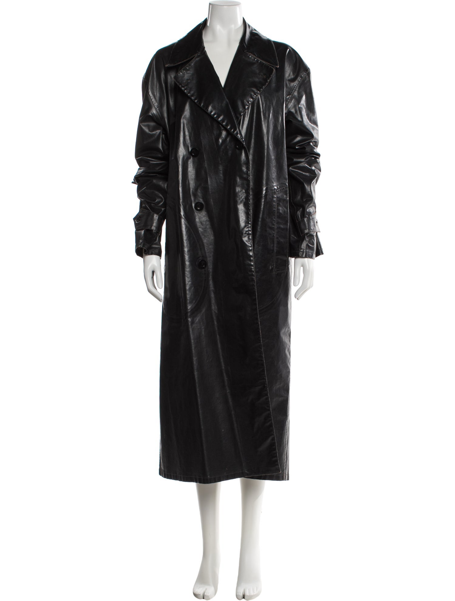 Maison Margiela 2022 Leather Overcoat