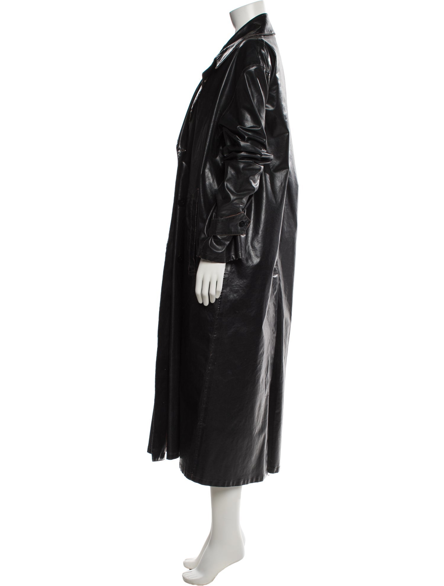 Maison Margiela 2022 Leather Overcoat