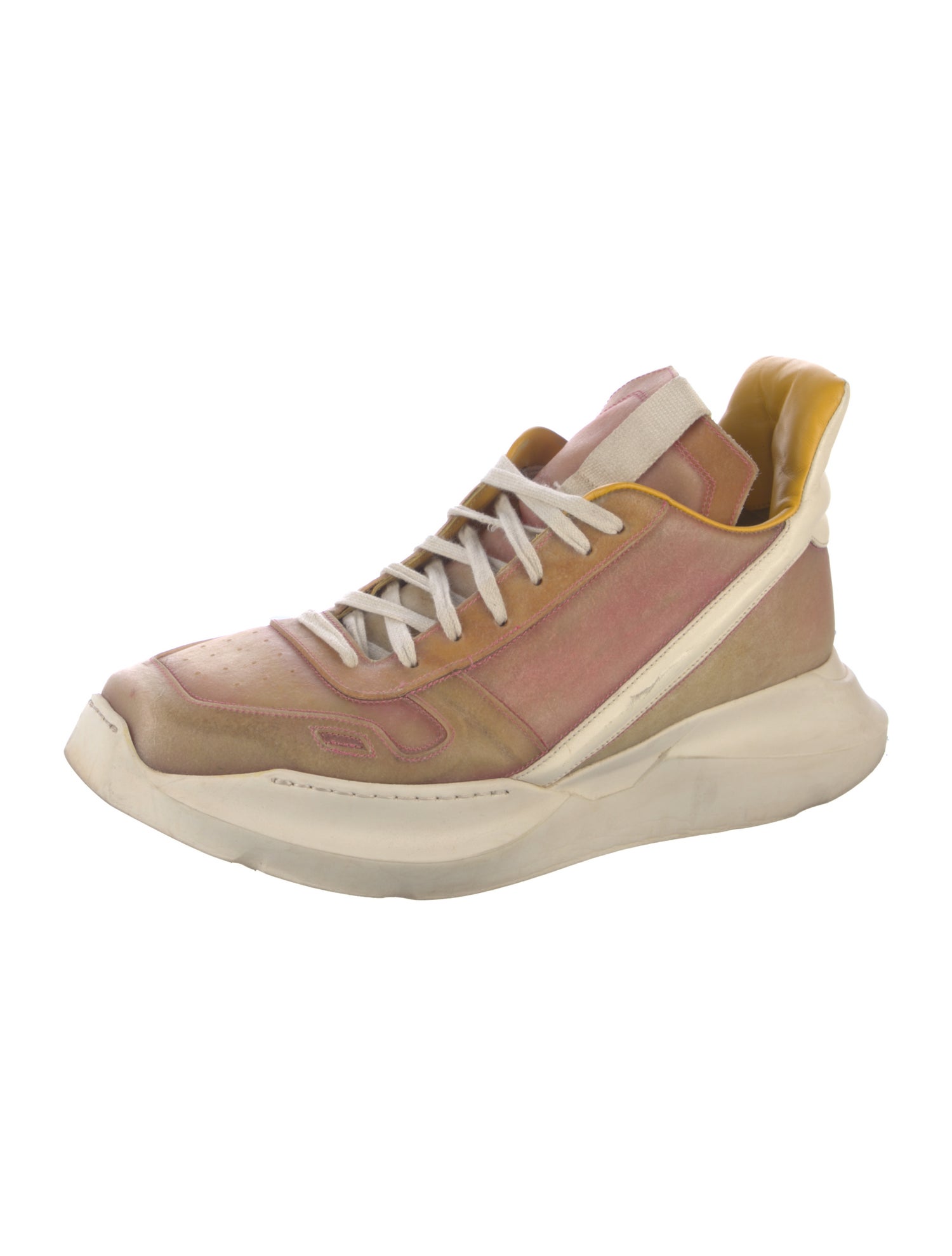 Rick Owens Leather Athletic Sneakers