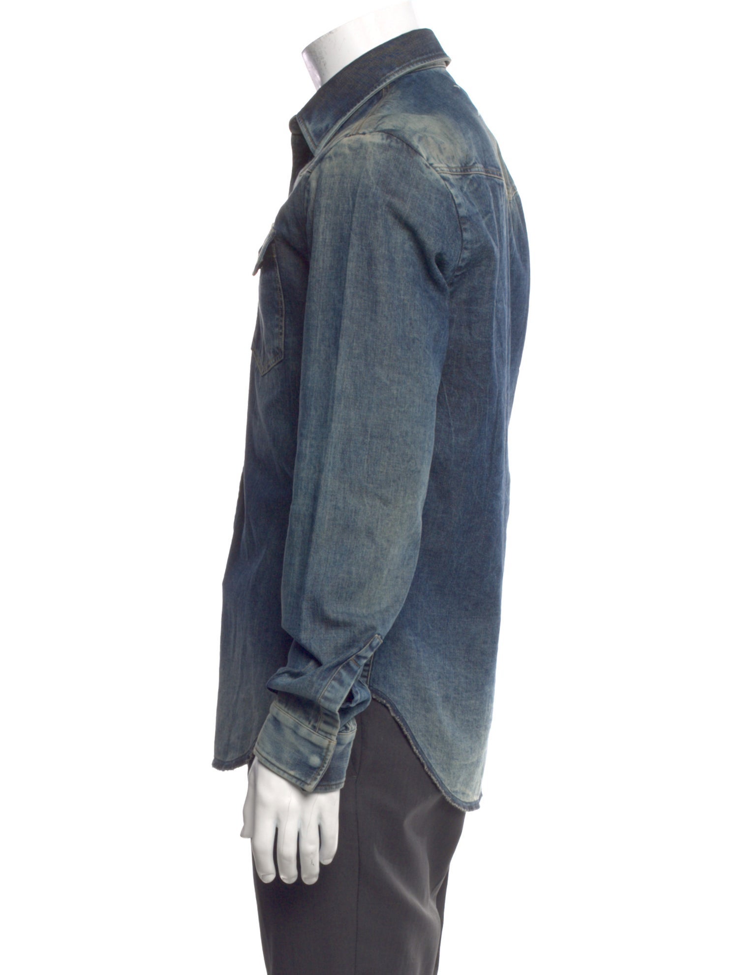Maison Margiela 2017 Long Sleeve Denim Shirt
