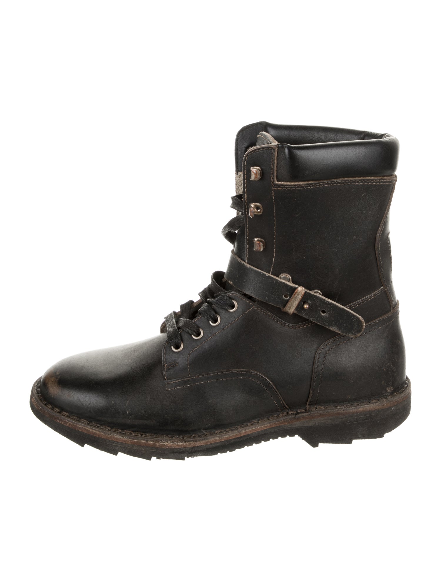 Maison Margiela Leather Combat Boots