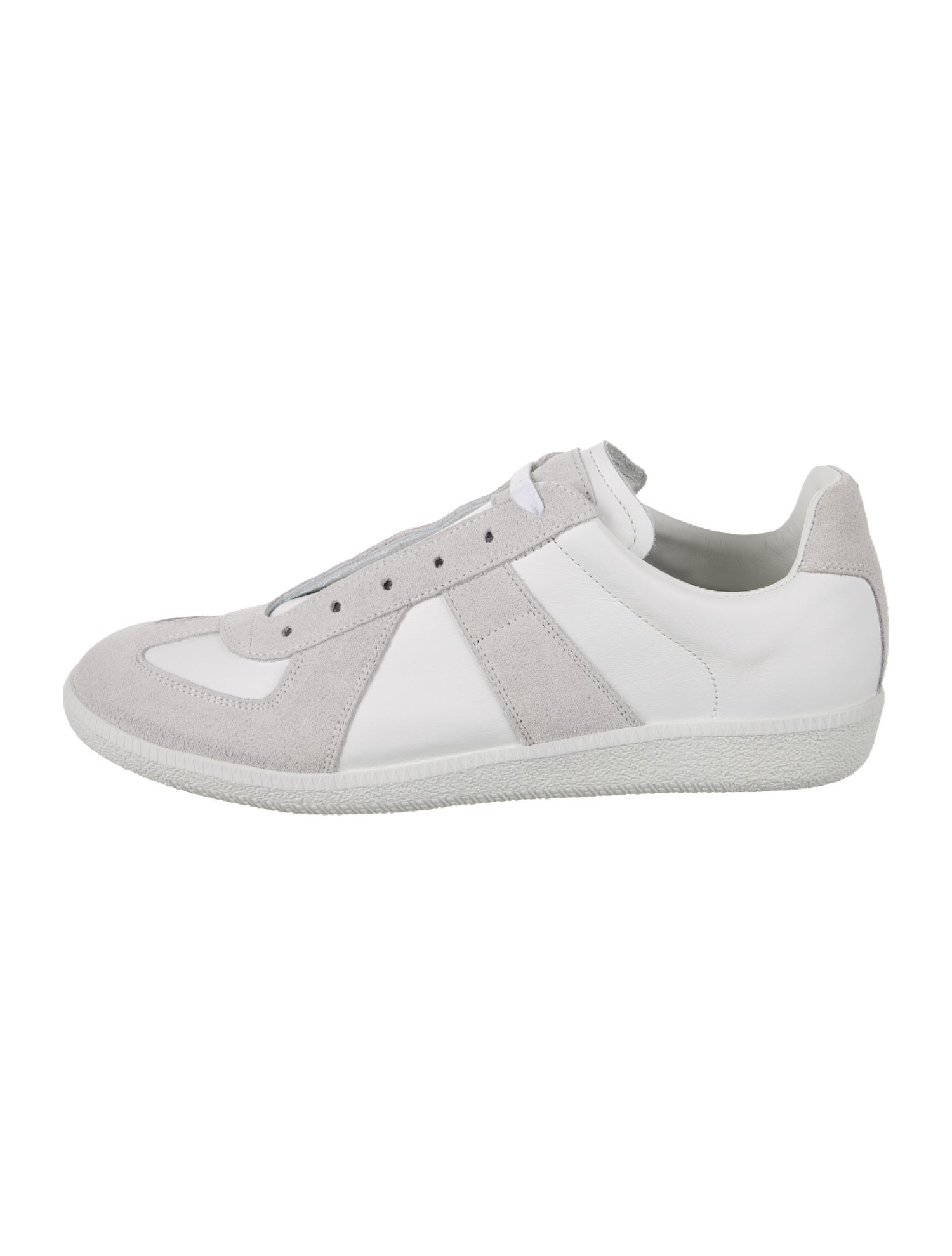 Maison Margiela Leather Printed Sneakers w/ Tags