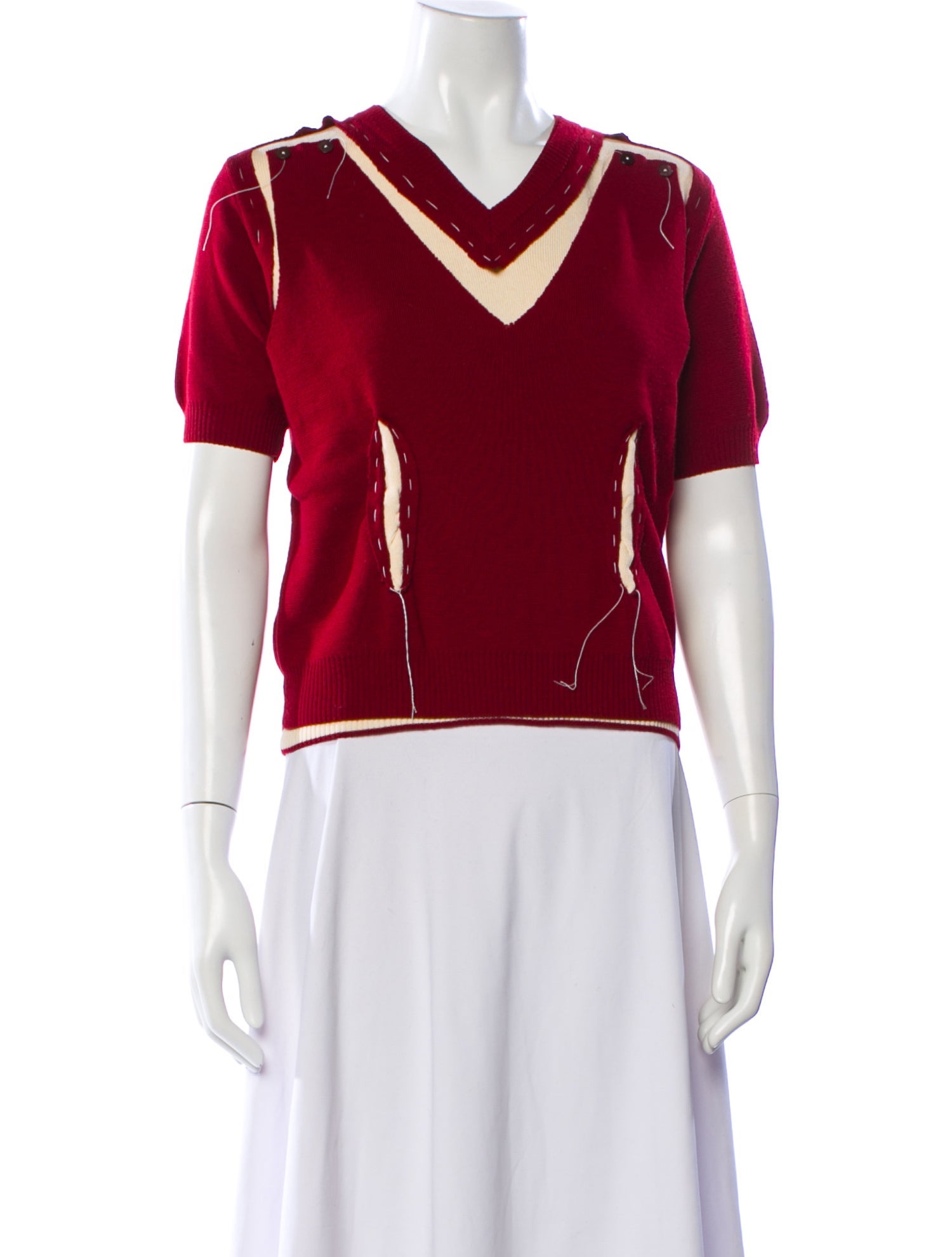 Maison Margiela 2021 Colorblock Pattern Sweater