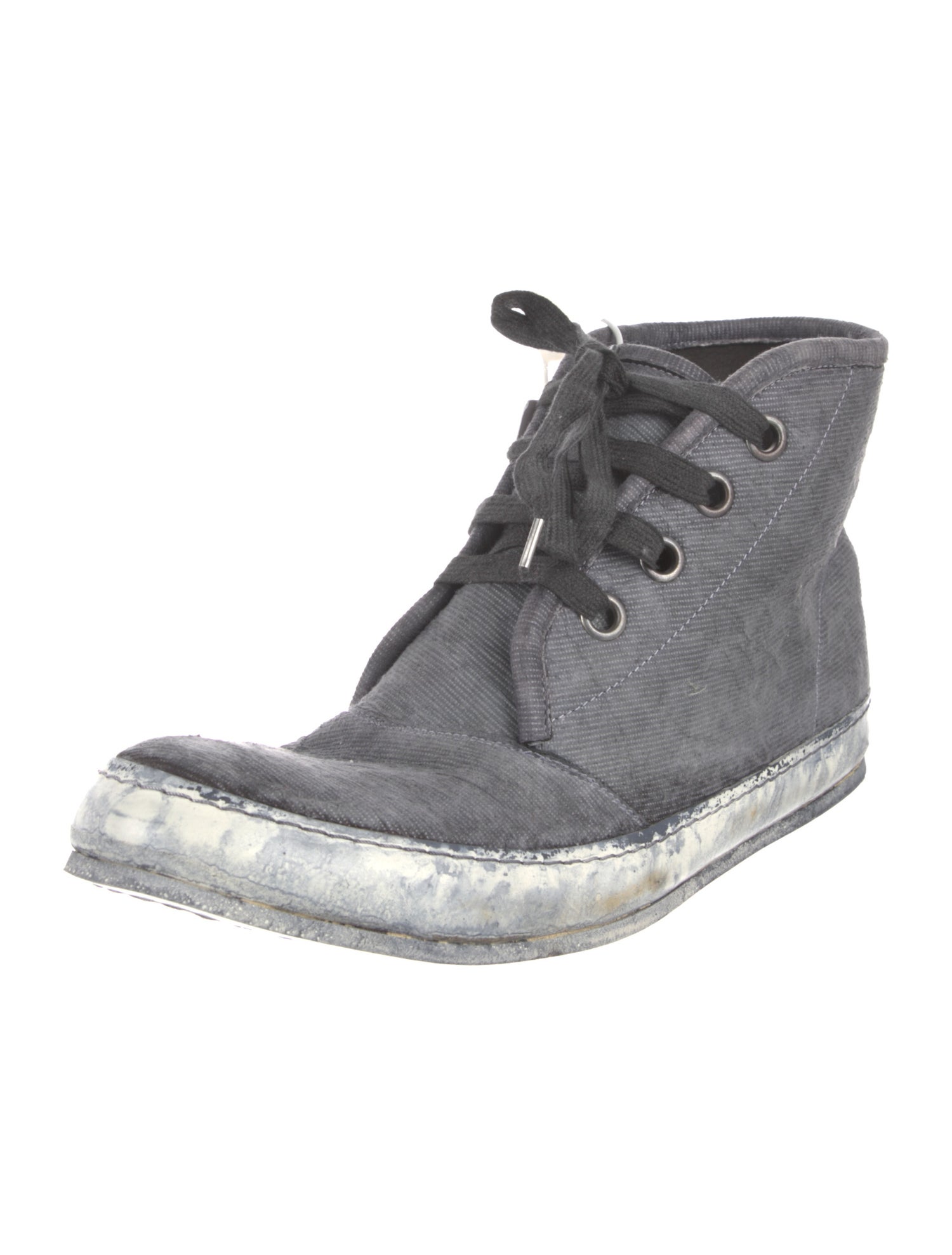 Maison Margiela Canvas Lace-Up Boots