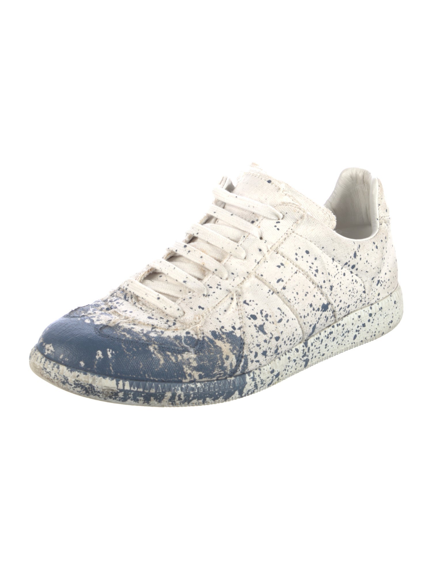 Maison Margiela Leather Printed Sneakers