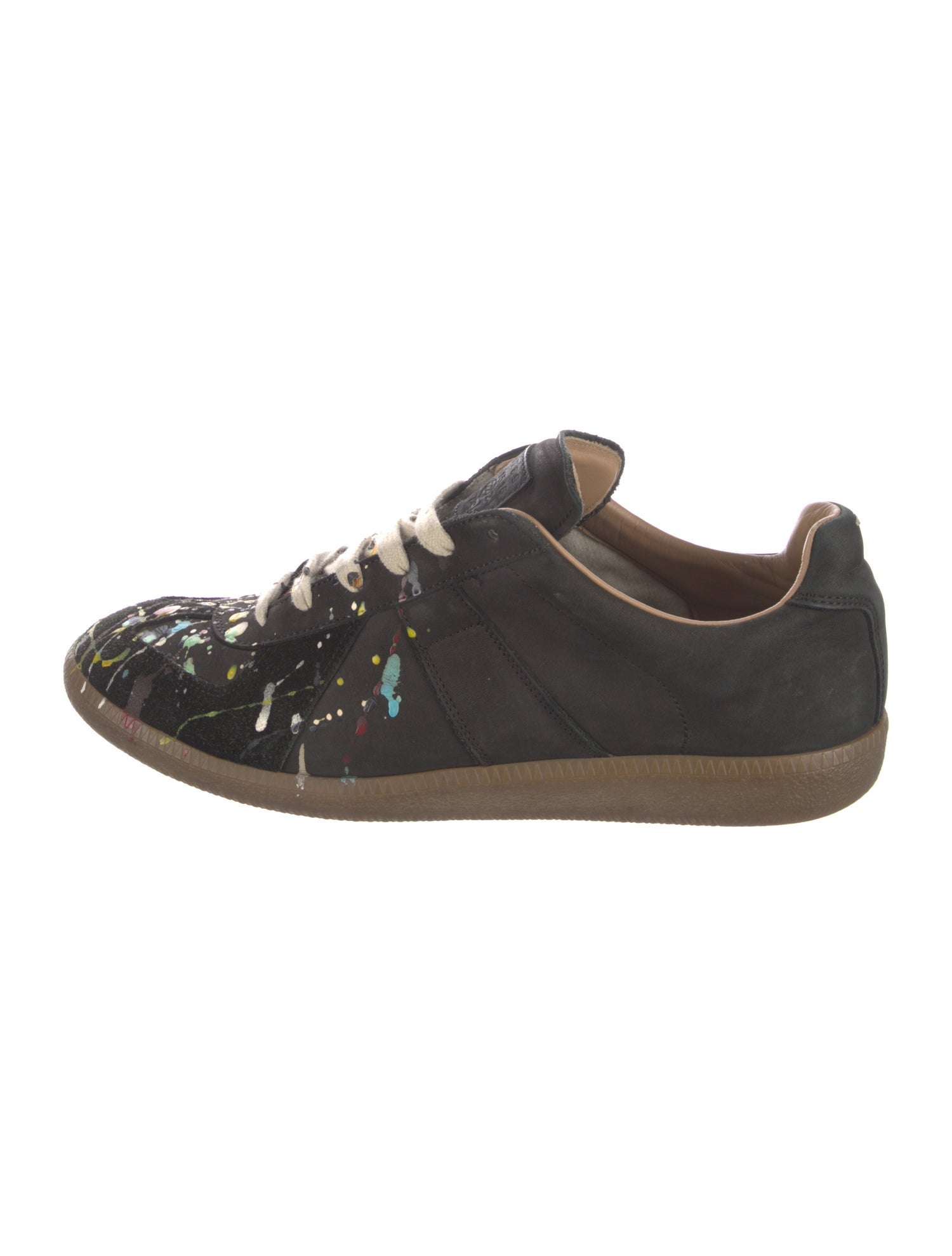 Maison Margiela Suede Printed Sneakers