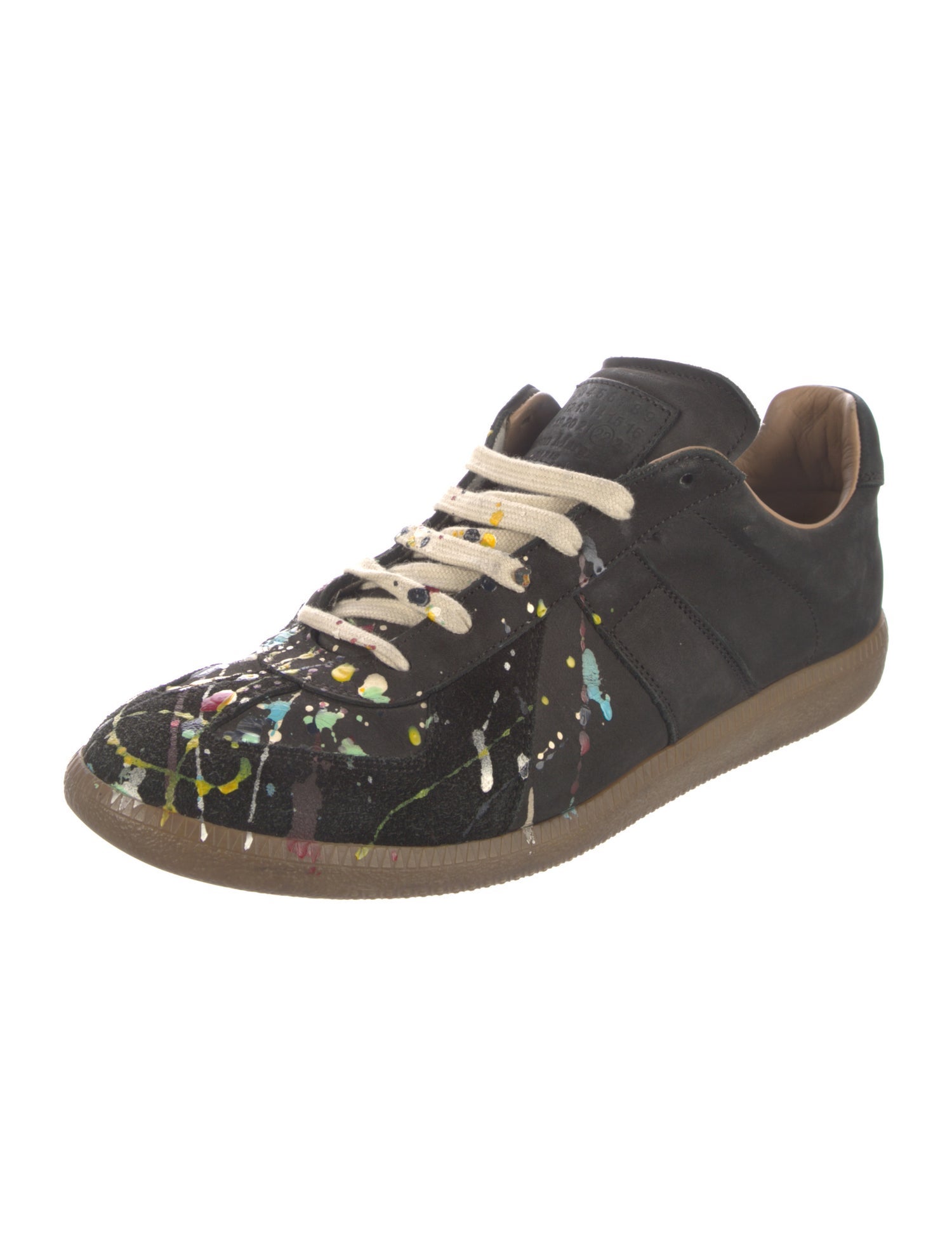 Maison Margiela Suede Printed Sneakers