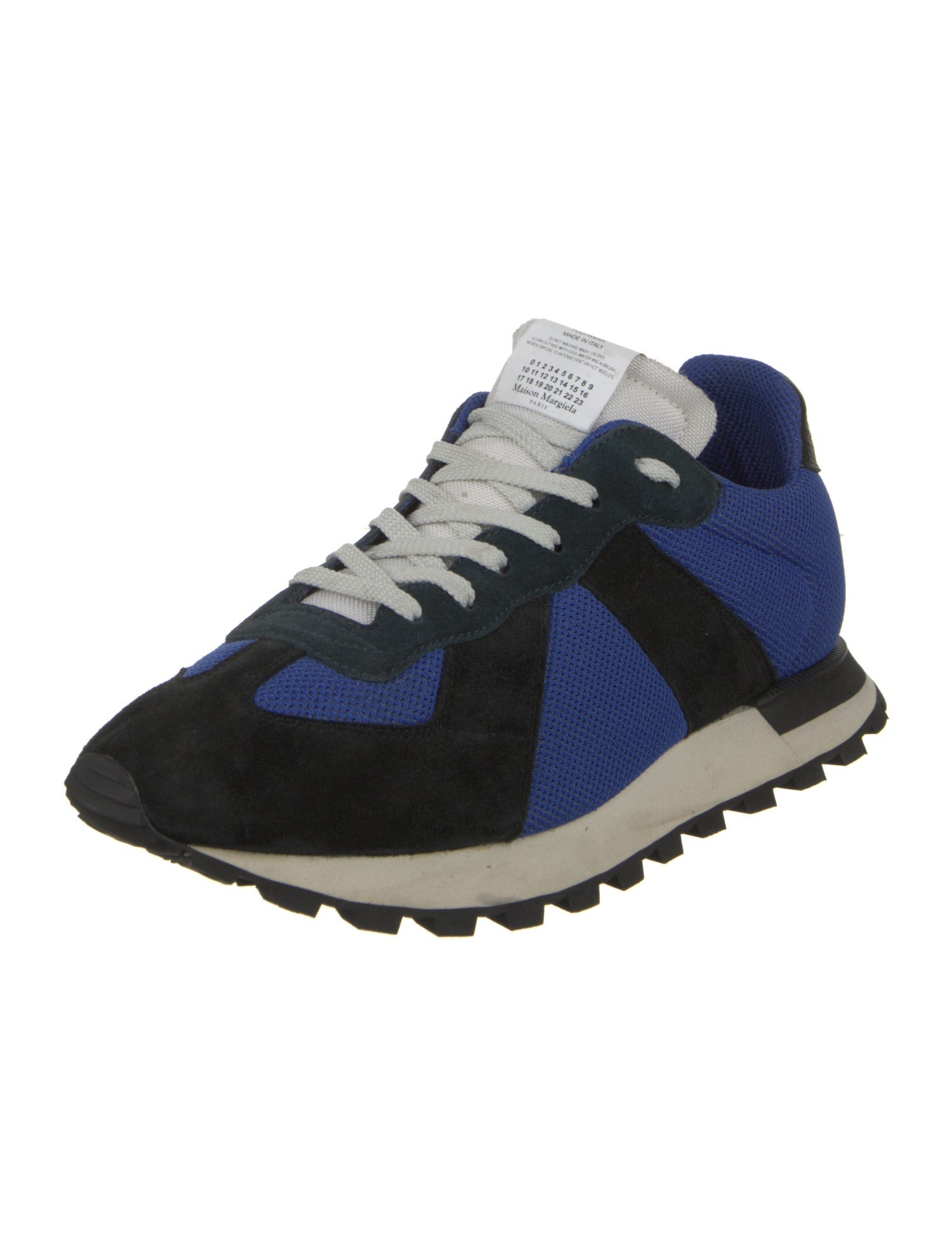 Maison Margiela Mesh Colorblock Pattern Chunky Sneakers