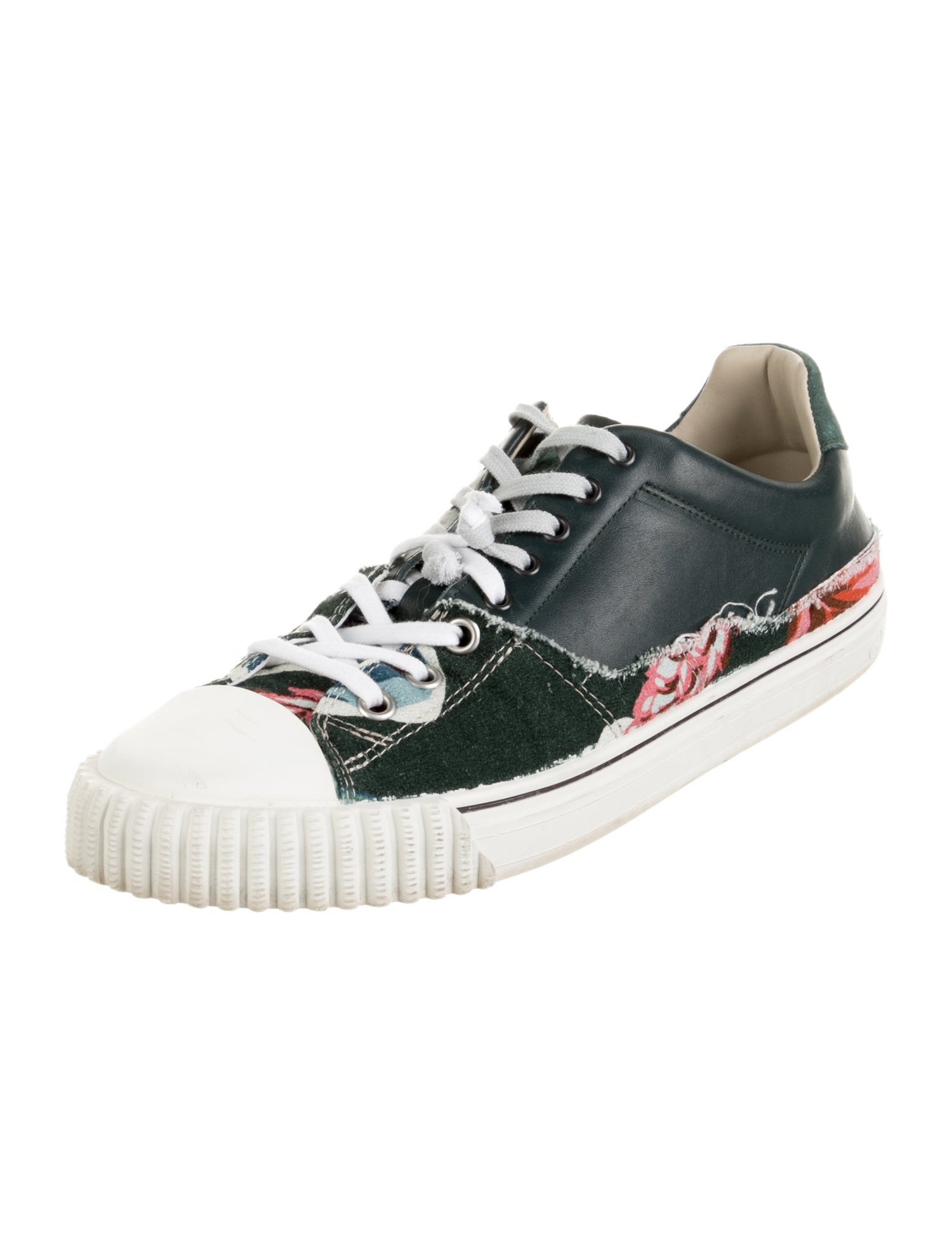 Maison Margiela Leather Patterned Sneakers