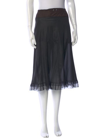 Pre-owned Maison Margiela 2025 Knee-length Skirt In Black