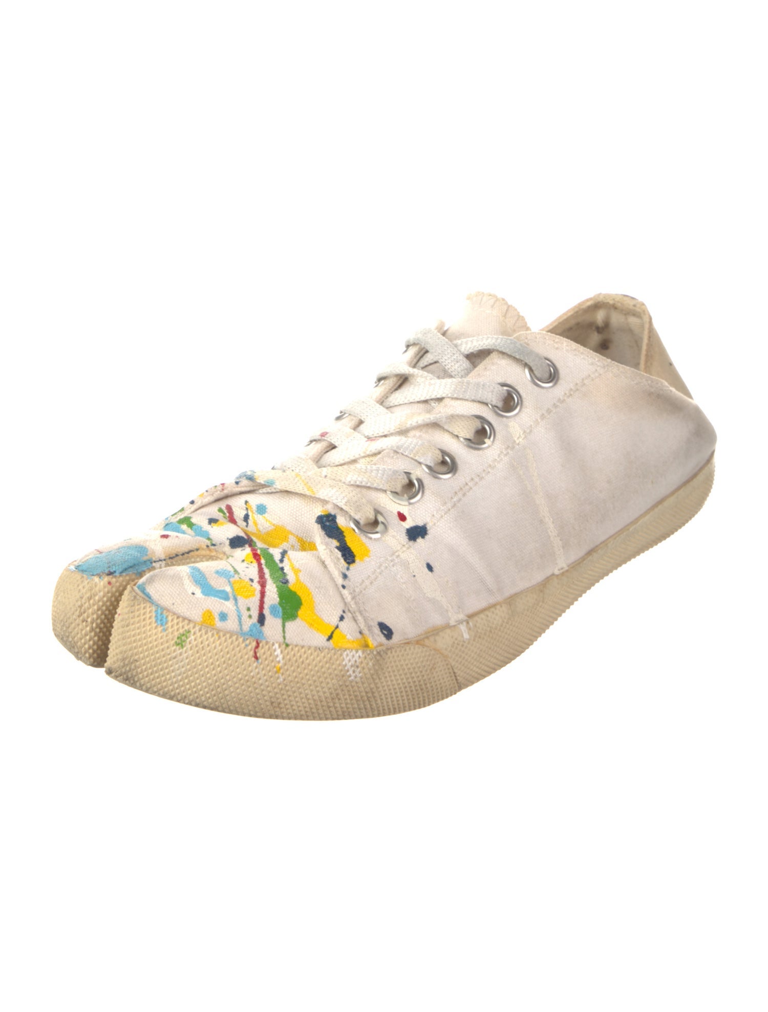 Maison Margiela Canvas Graphic Print Sneakers