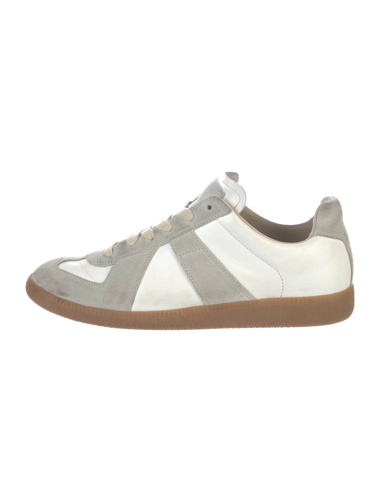 Maison Margiela Leather Printed Sneakers