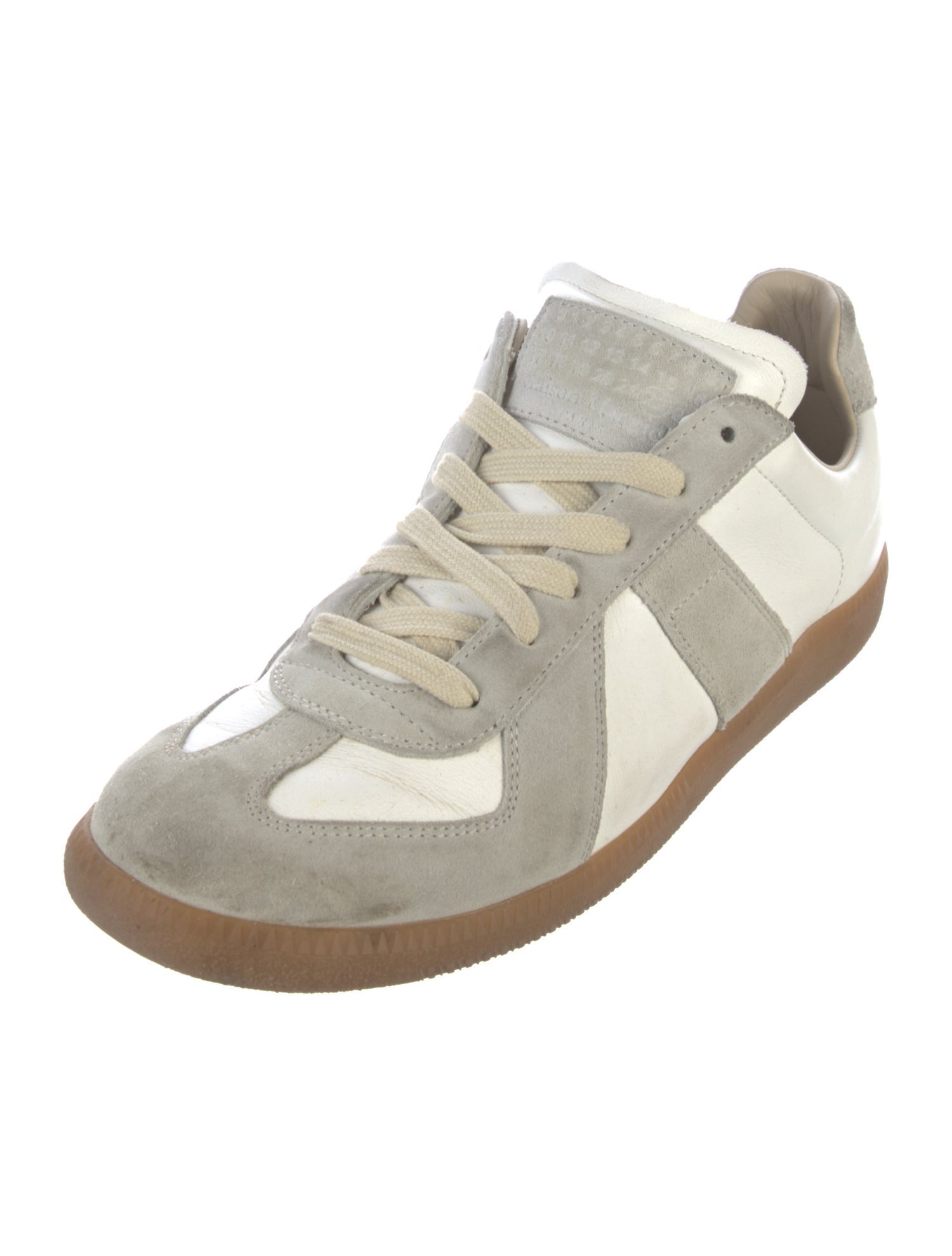Maison Margiela Leather Printed Sneakers
