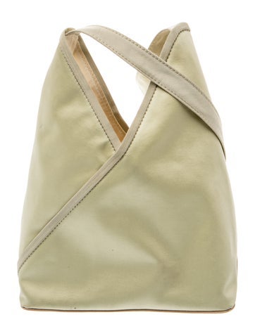 Pre-owned Maison Margiela Leather Shoulder Bag In Green