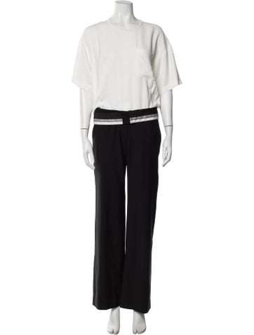 Pre-owned Maison Margiela 2015 Virgin Wool Jumpsuit In White