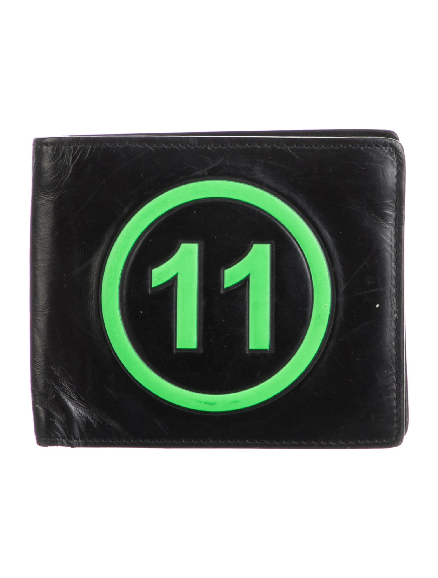 Maison Margiela Leather Graphic Print Bifold Wallet