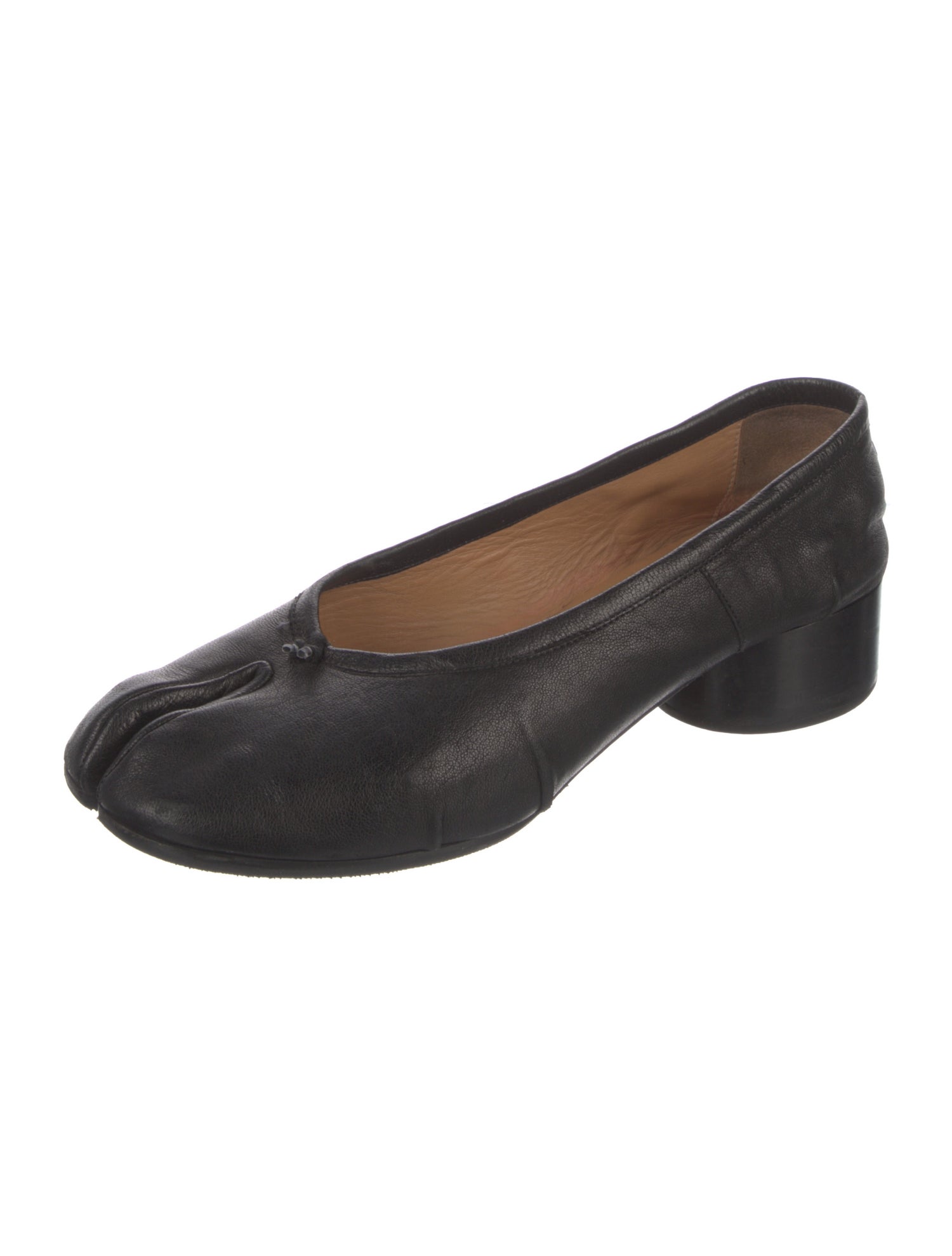 Maison Margiela Leather Bow Accents Pumps