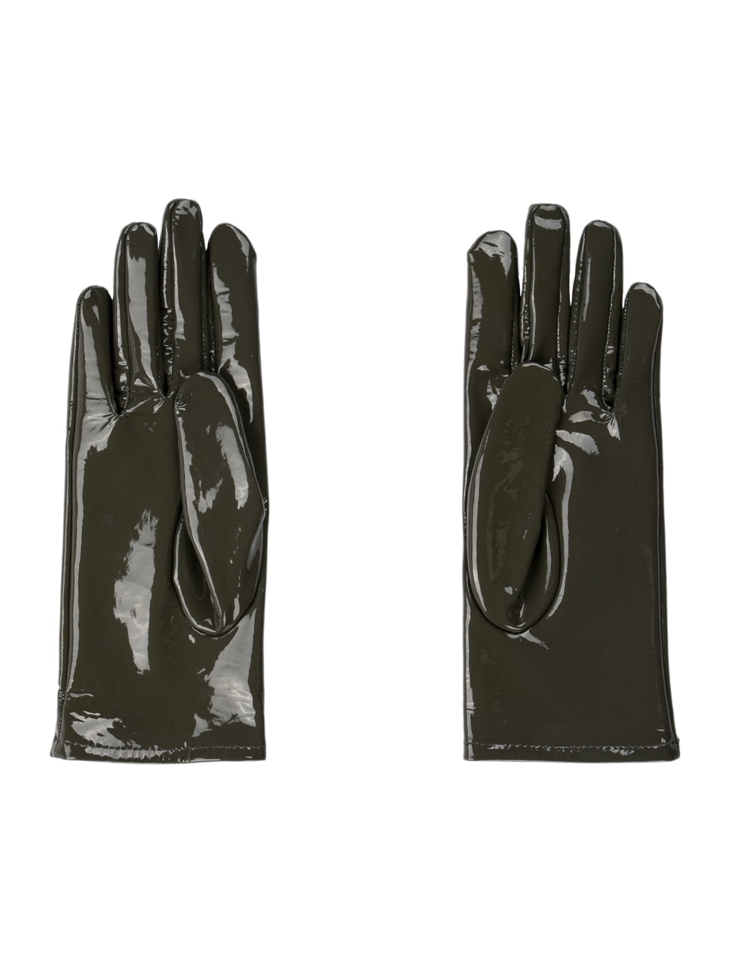 Maison Margiela Olive Green Glossy Glove