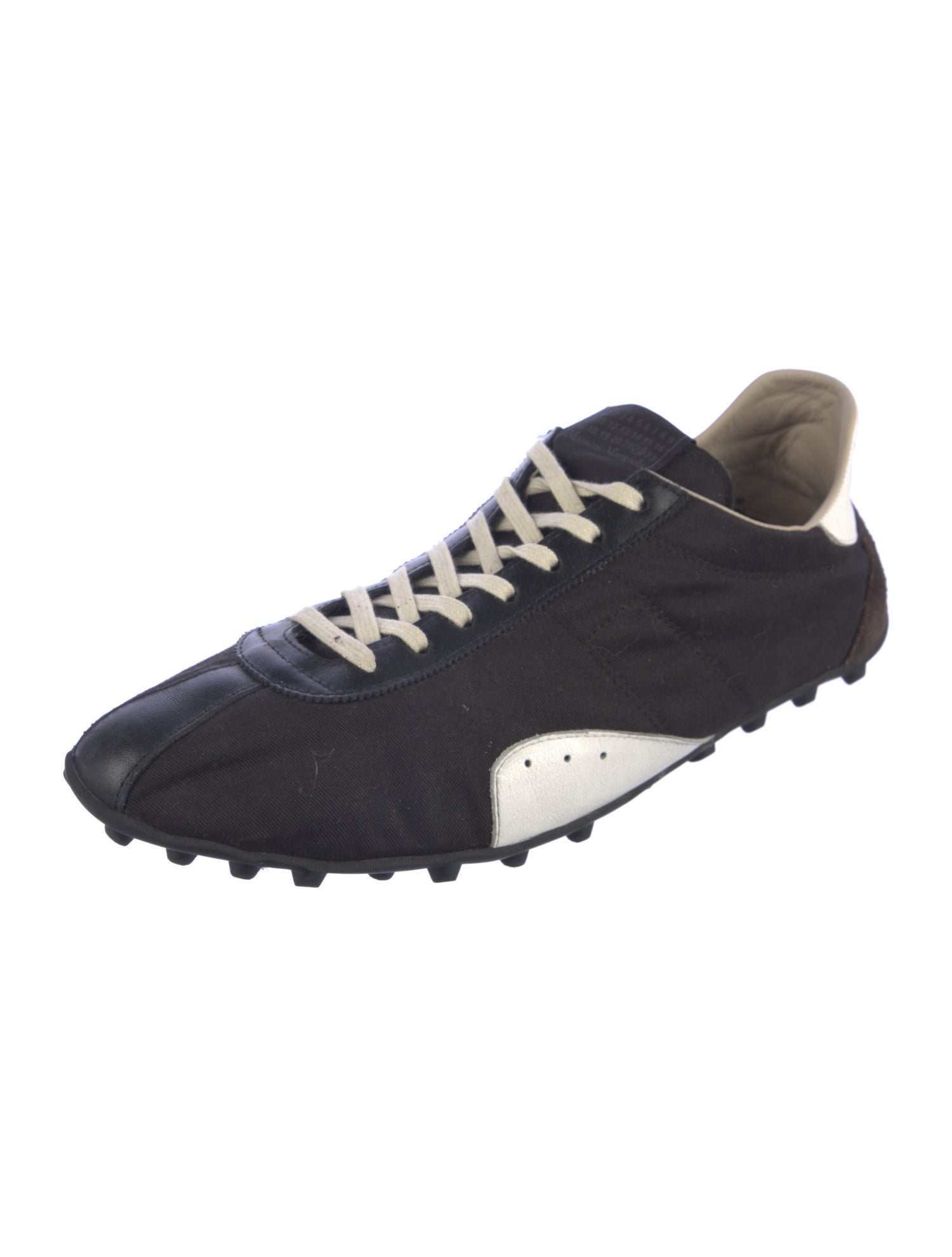 Maison Margiela Suede Colorblock Pattern Sneakers