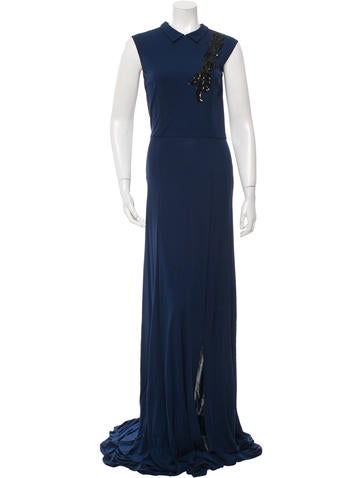 Maison Martin Margiela Pointed Collar Sleeveless Gown