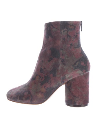 Maison Margiela Maison Martin Margiela Suede Floral Ankle Boots
