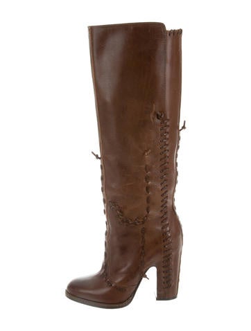 Maison Margiela Leather Knee-High Boots