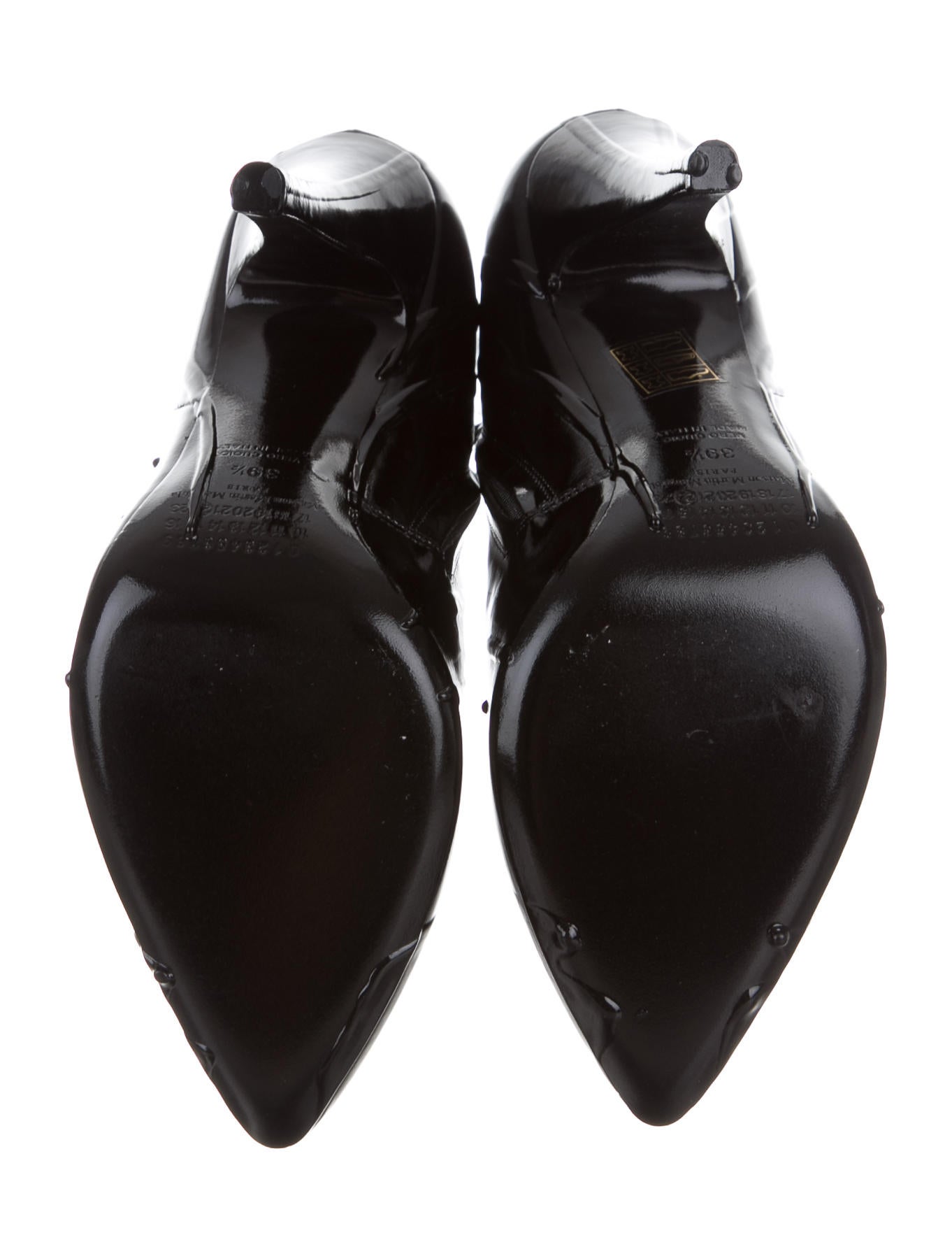 maison margiela patent boots