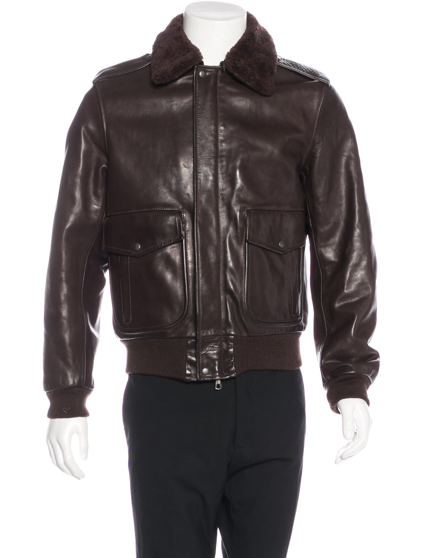 Maison Margiela Leather Flight Jacket