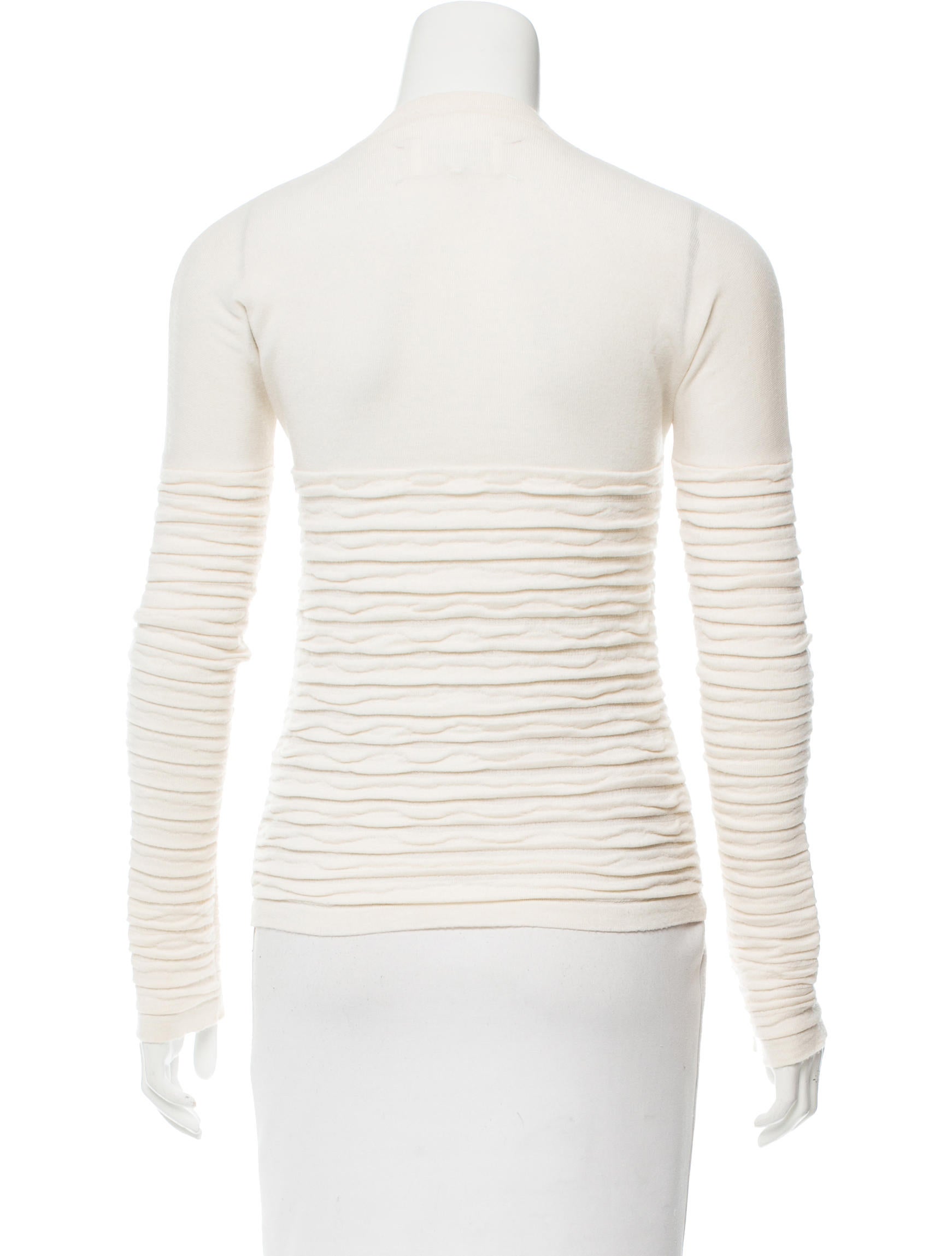 Maison Margiela Wool Ruched Sweater - Clothing - MAI29813 | The RealReal